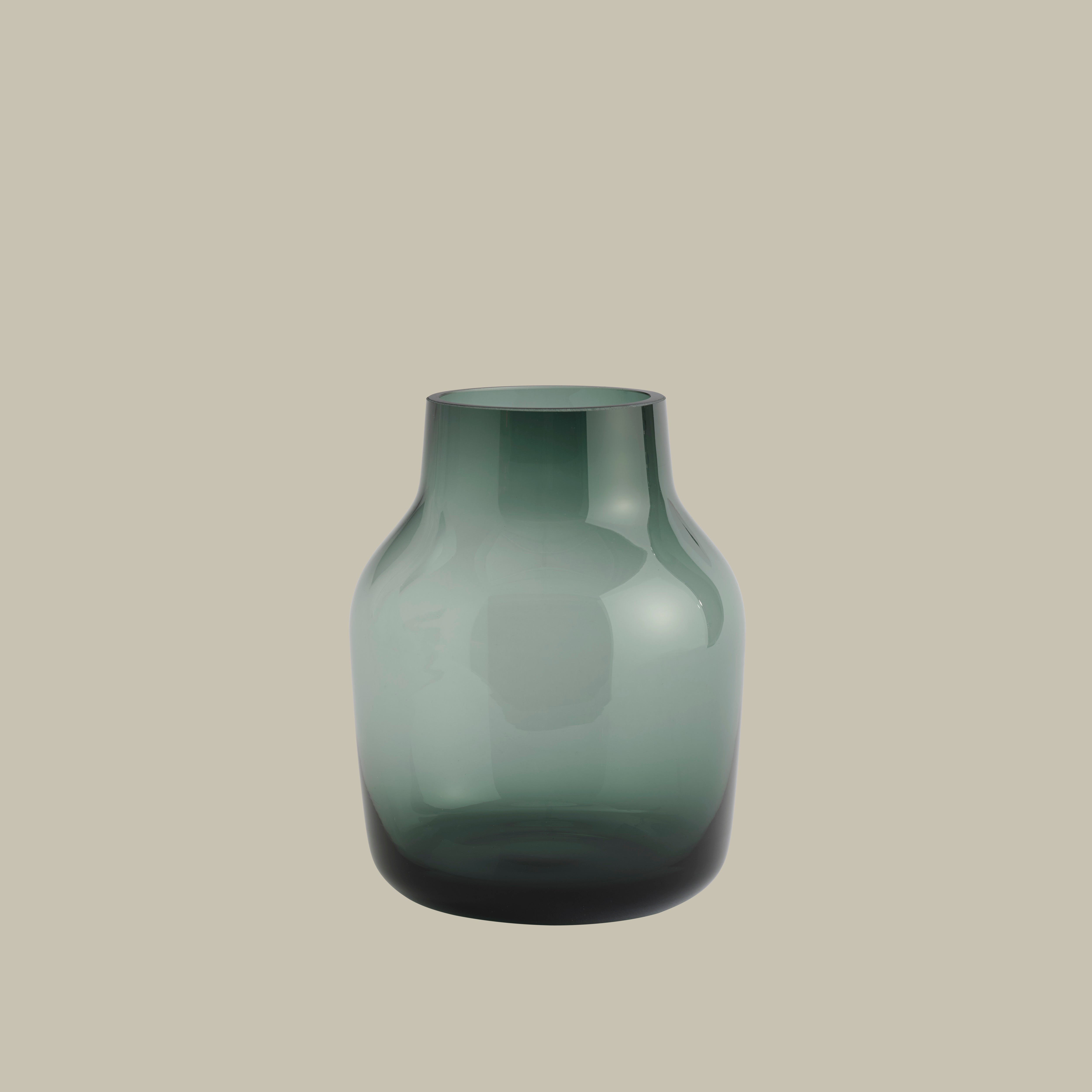 Dark Green SILENT Glass Vase