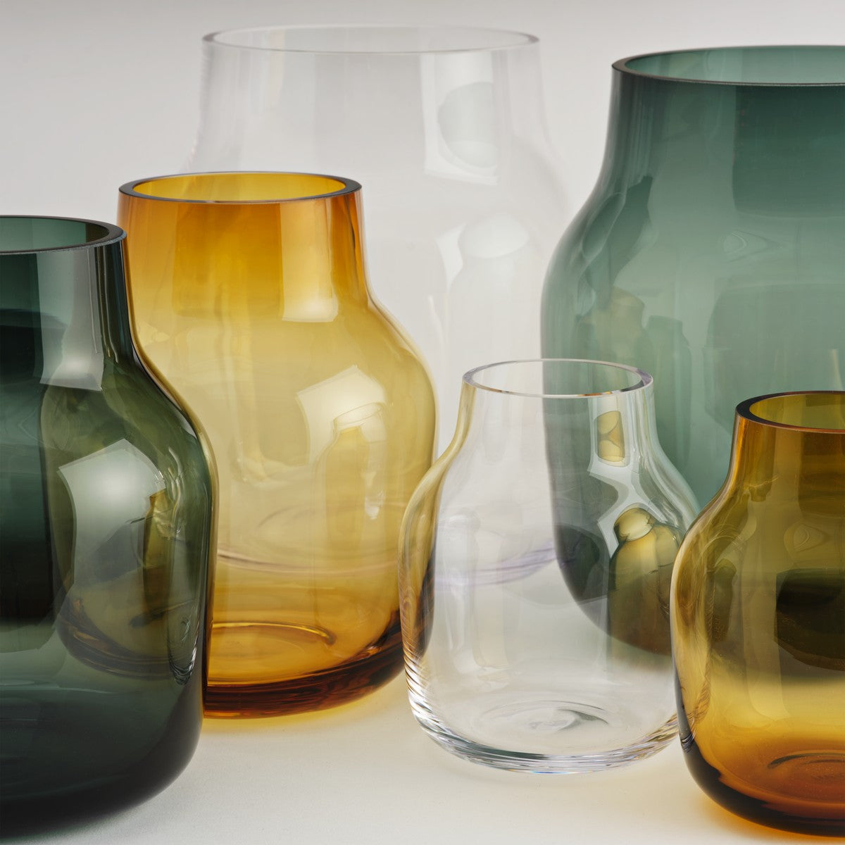 Dark Green SILENT Glass Vase