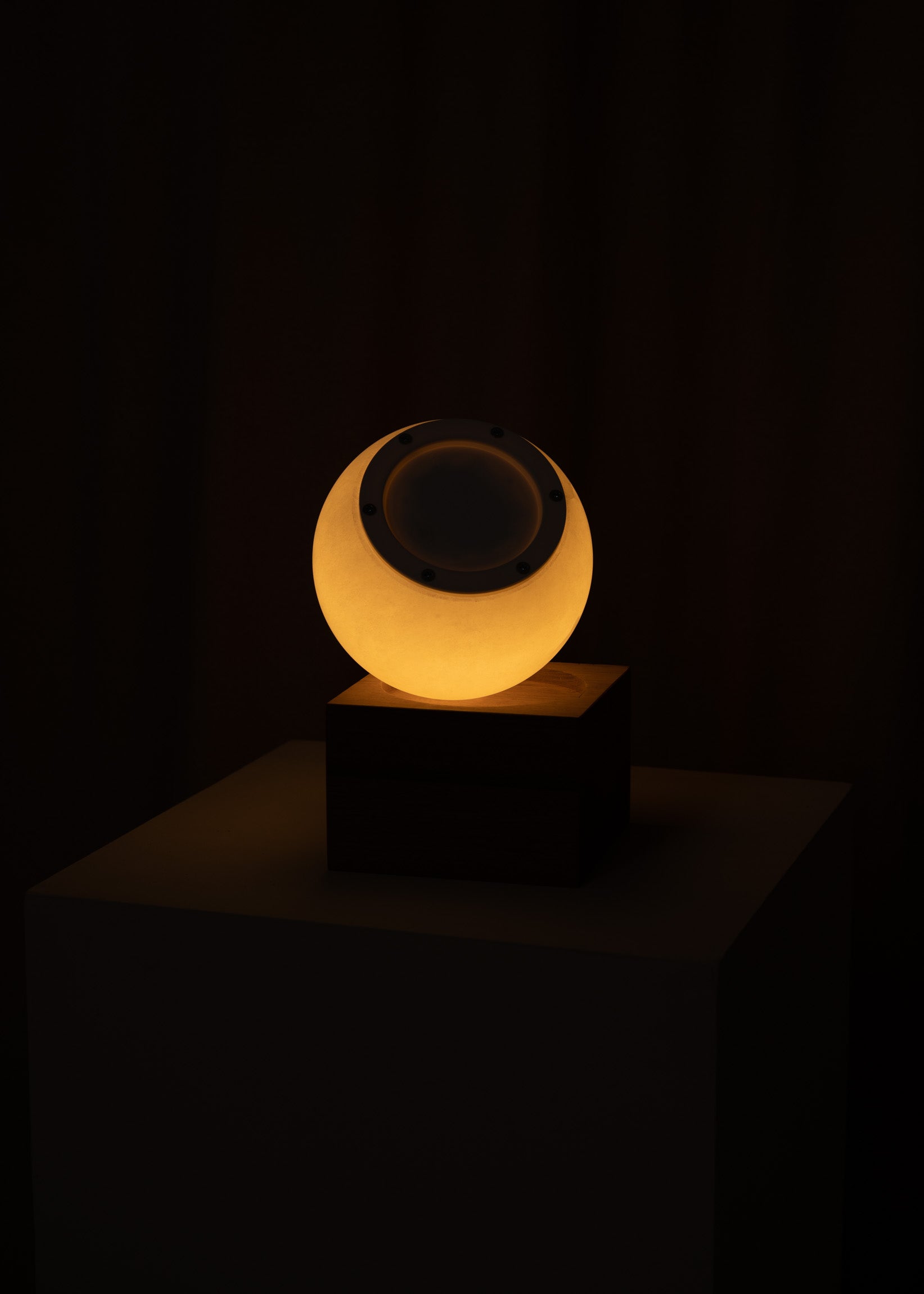 Tragbare Lampe AUGURISTO weißer Alabaster