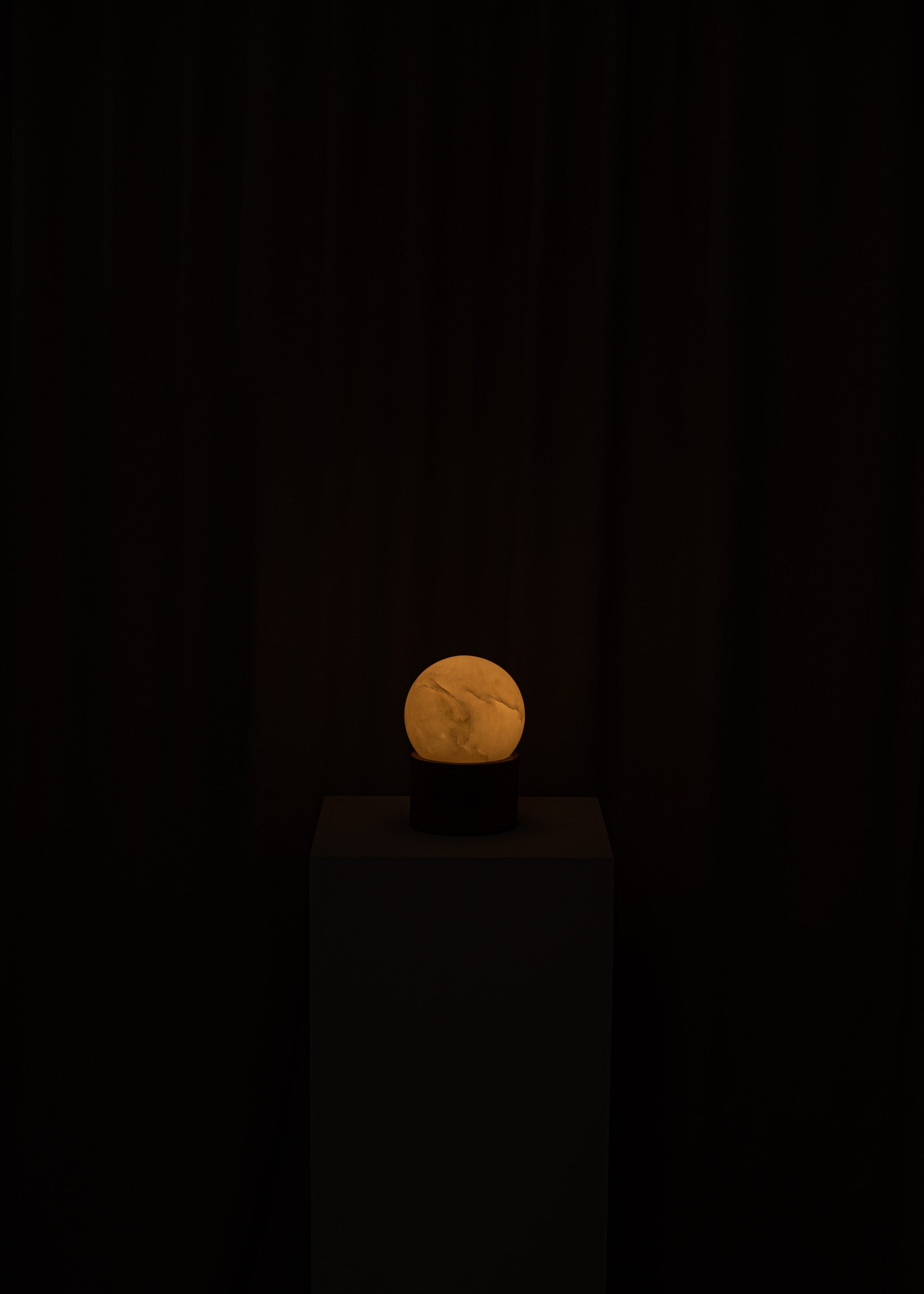 Tragbare Lampe AUGURISTO weißer Alabaster