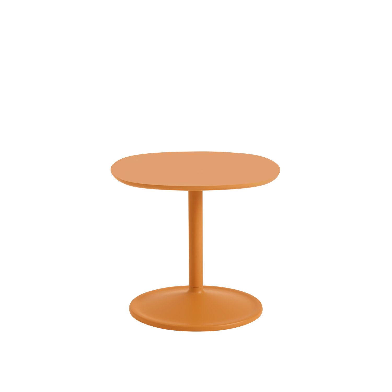 Quadratischer Beistelltisch SOFT orange