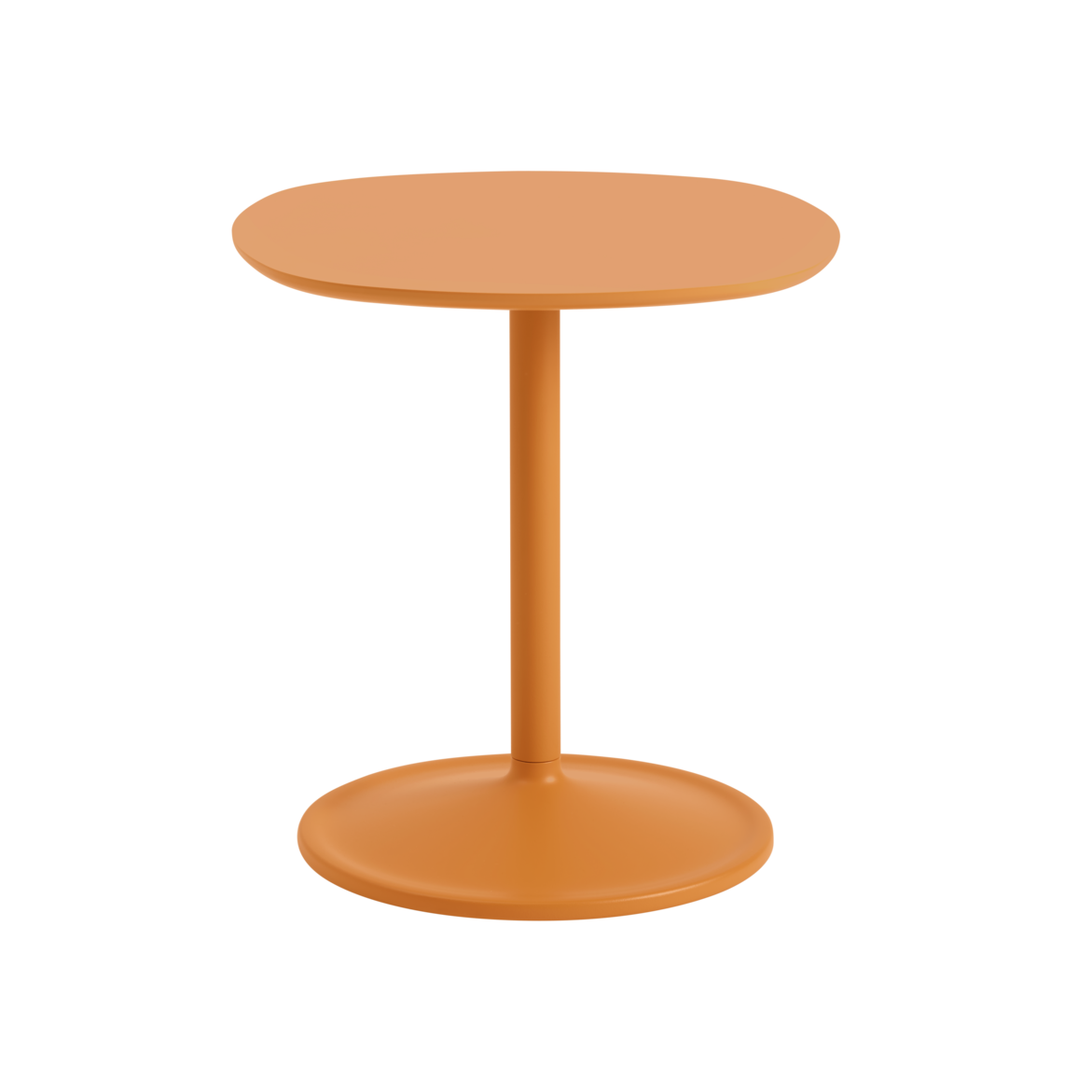 Quadratischer Beistelltisch SOFT orange