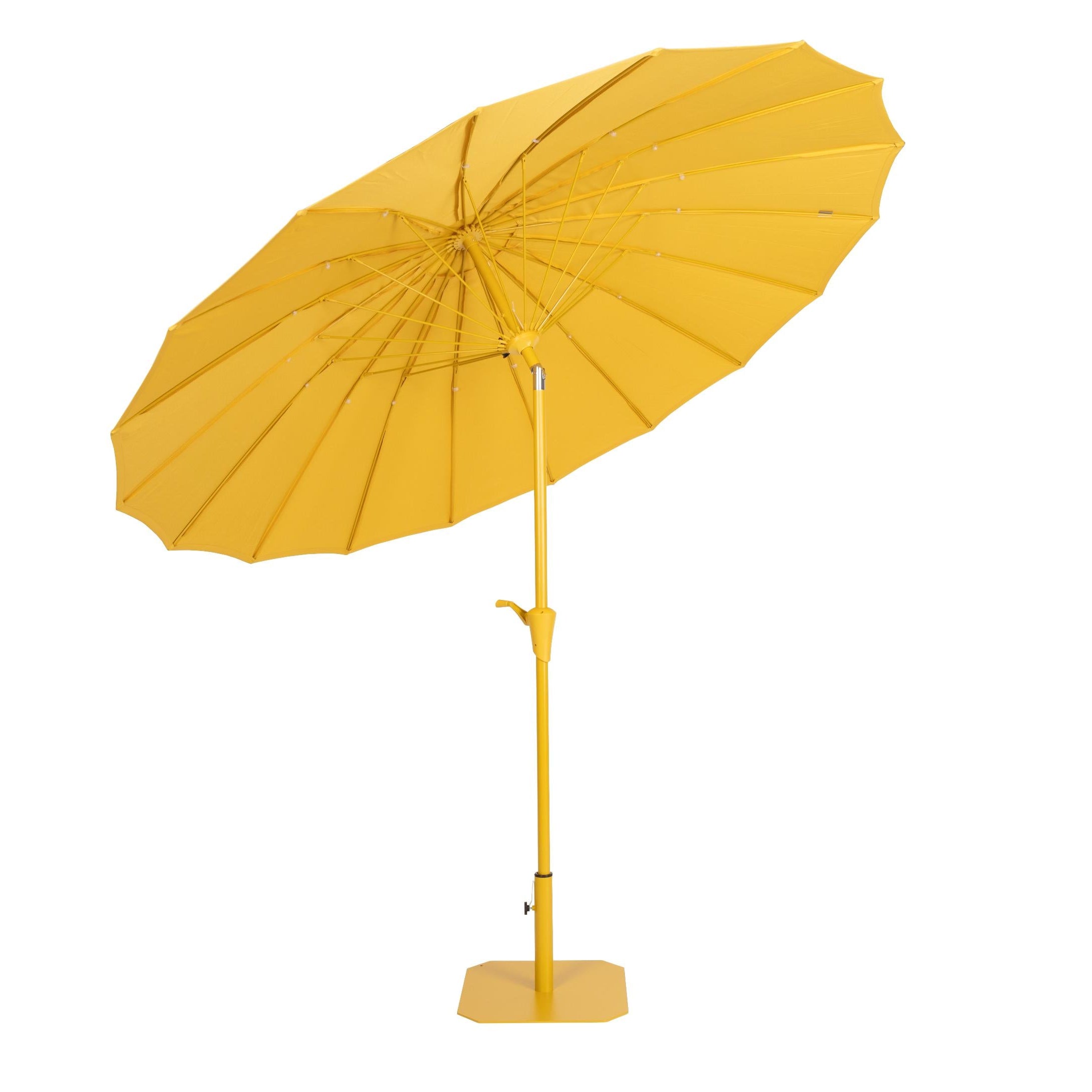 SUNSHINE Yellow Parasol with Base