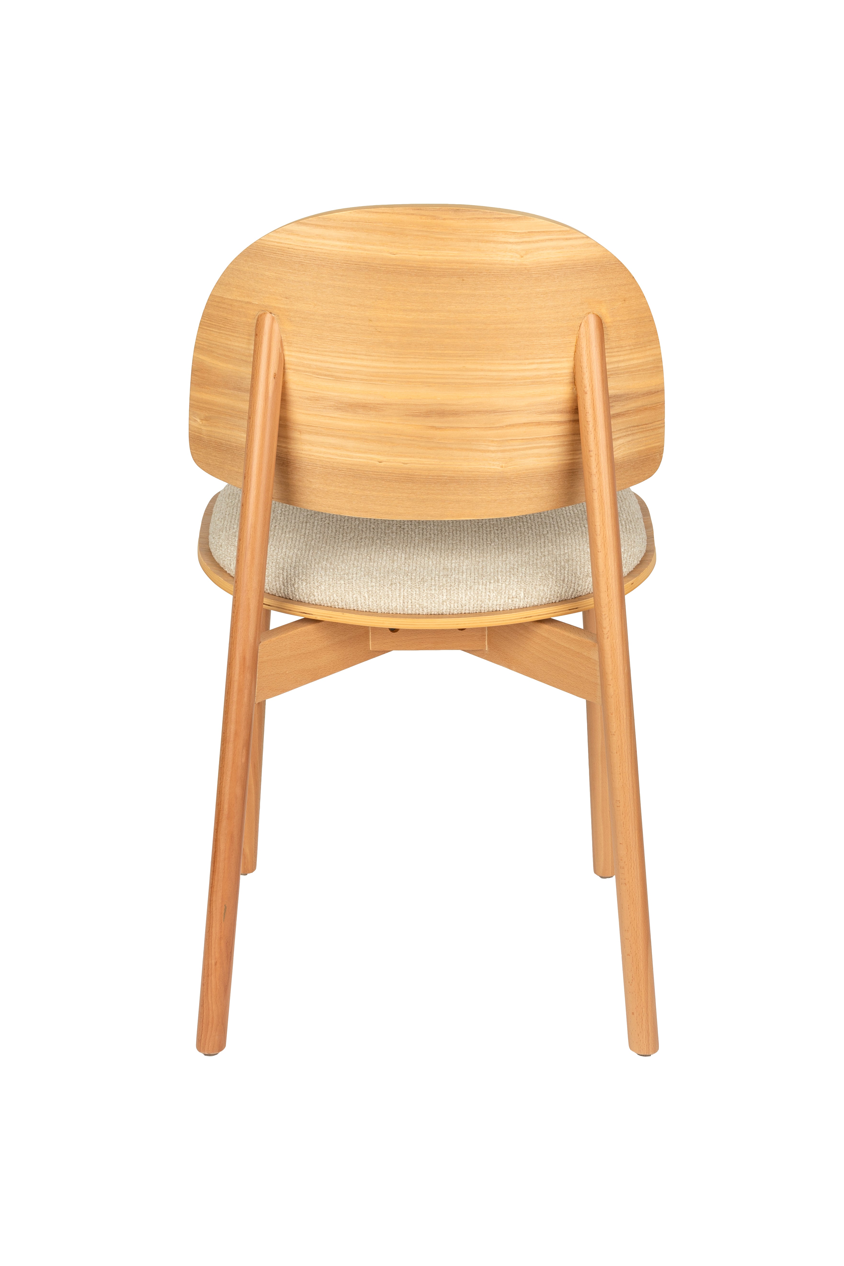 Stuhl SUNRISE beige mit Holzgestell