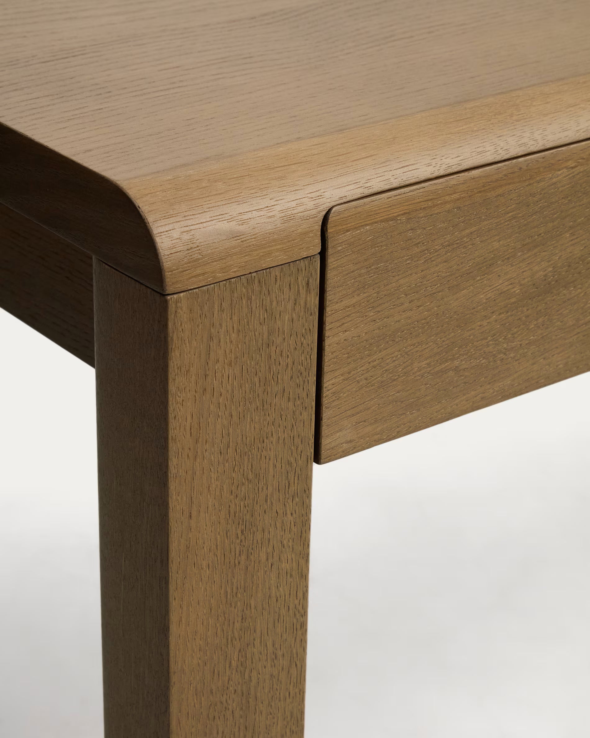 ARELIDA Oak Veneer Drawer Table