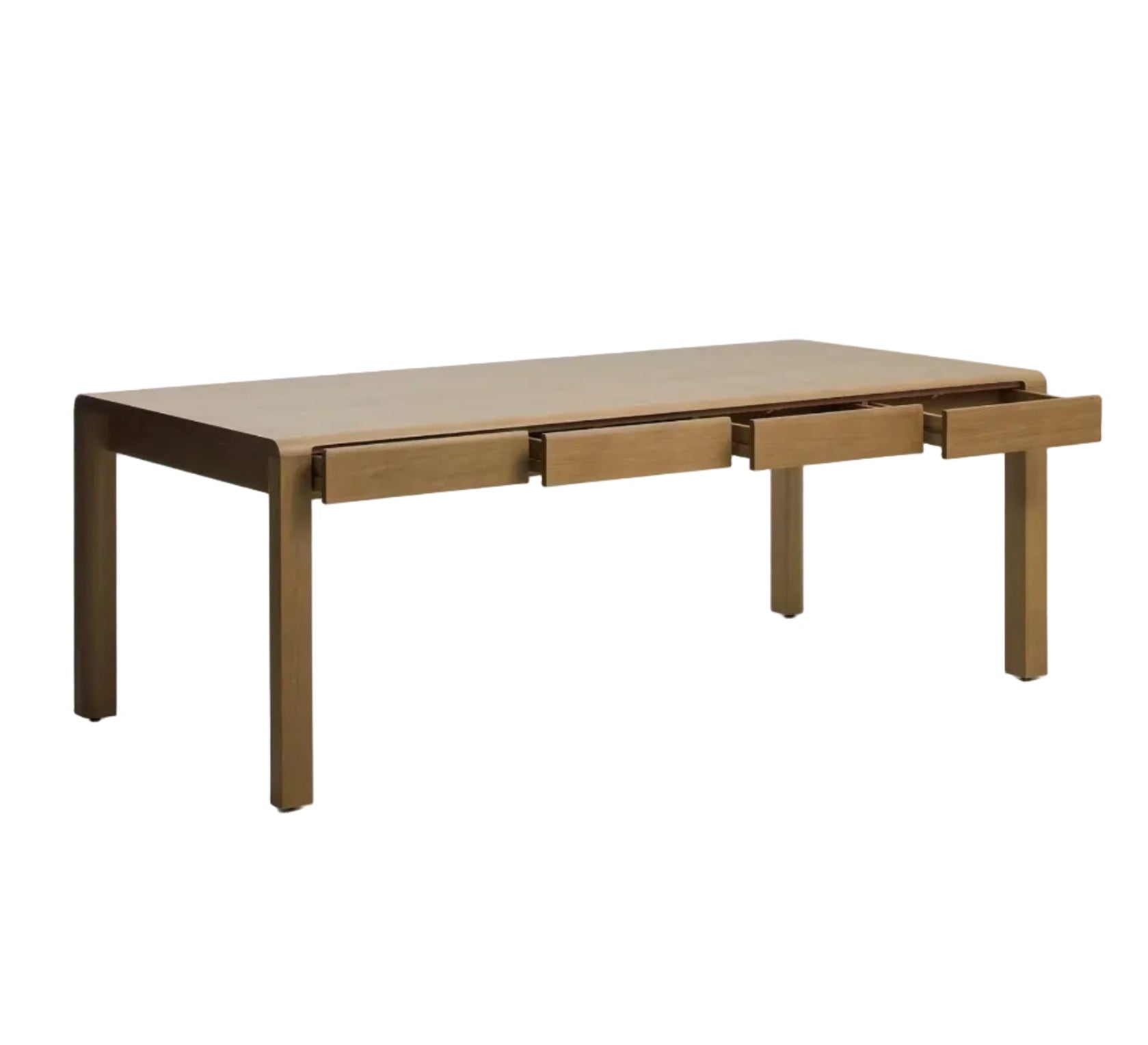 ARELIDA Oak Veneer Drawer Table