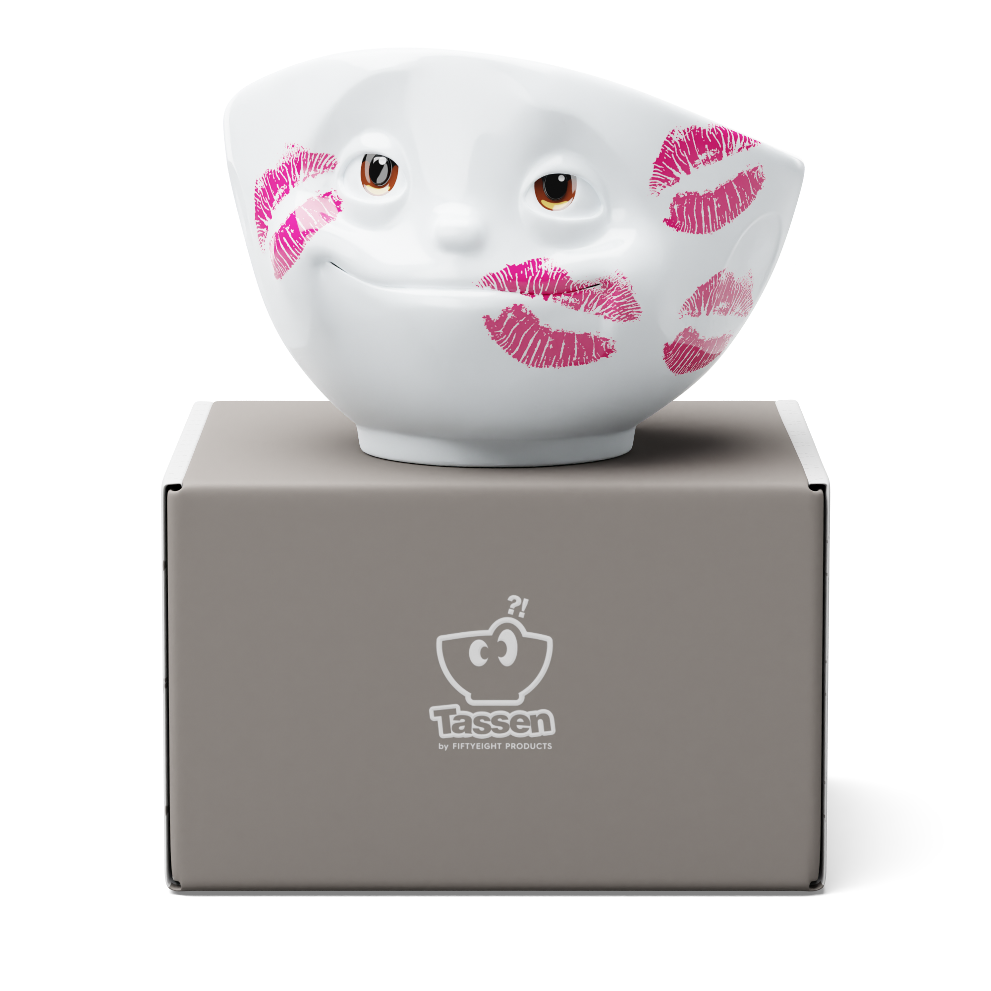 Miska KISSED mit Lippenstiftmotiv