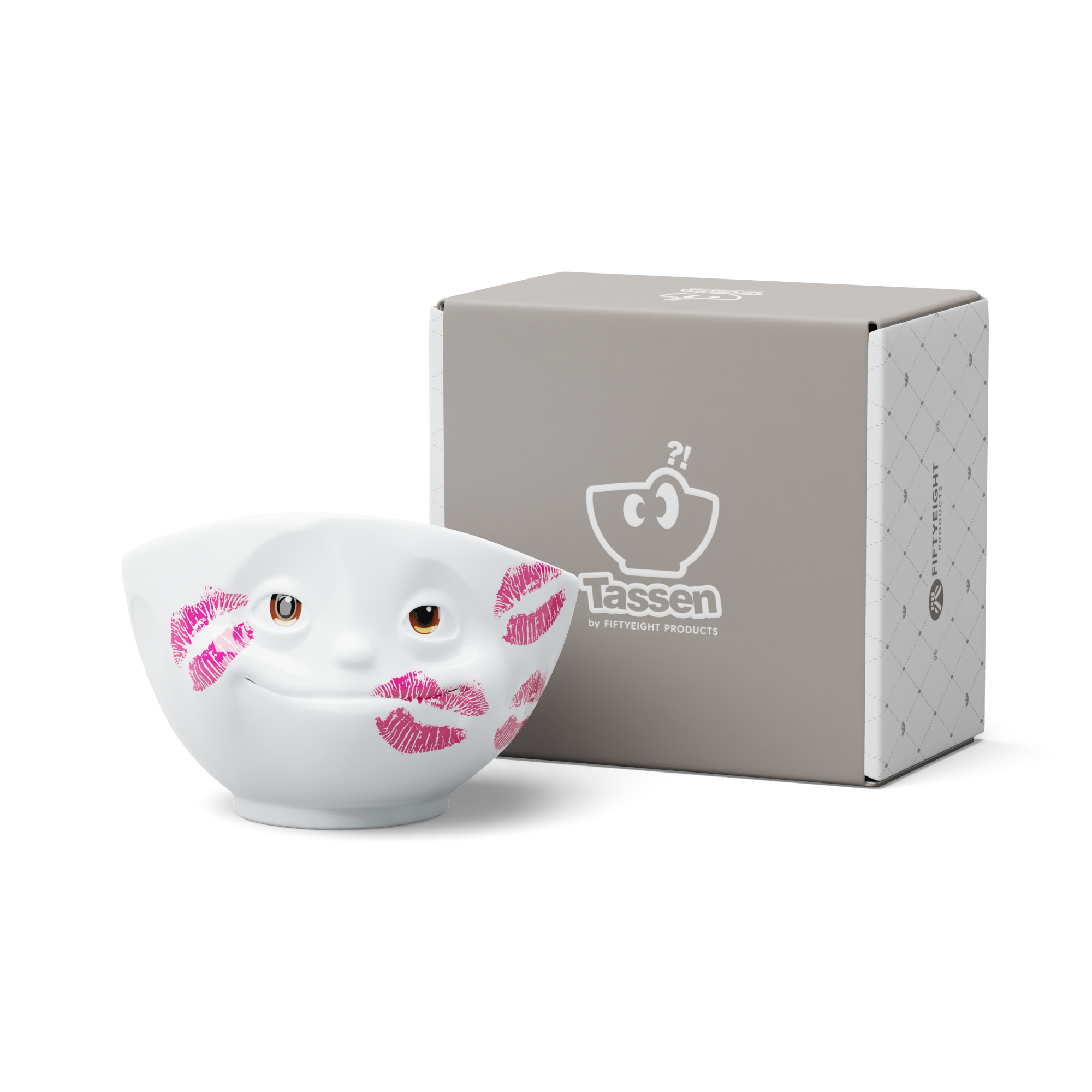 Miska KISSED mit Lippenstiftmotiv
