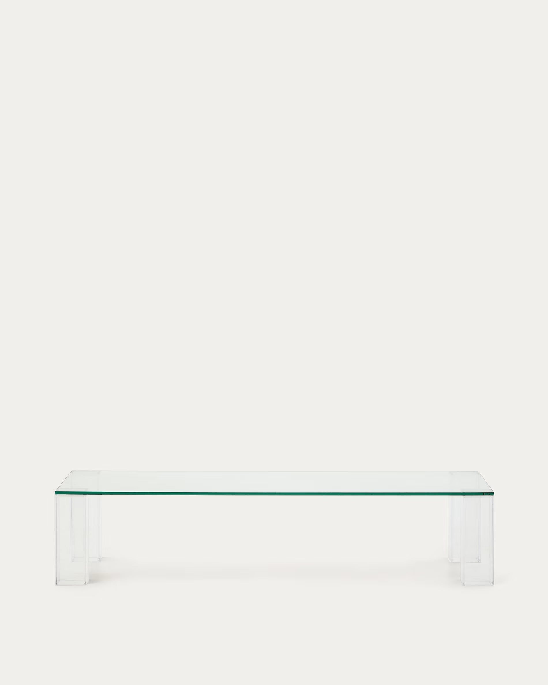 ADULARIA Coffee Table Transparent Tempered Glass