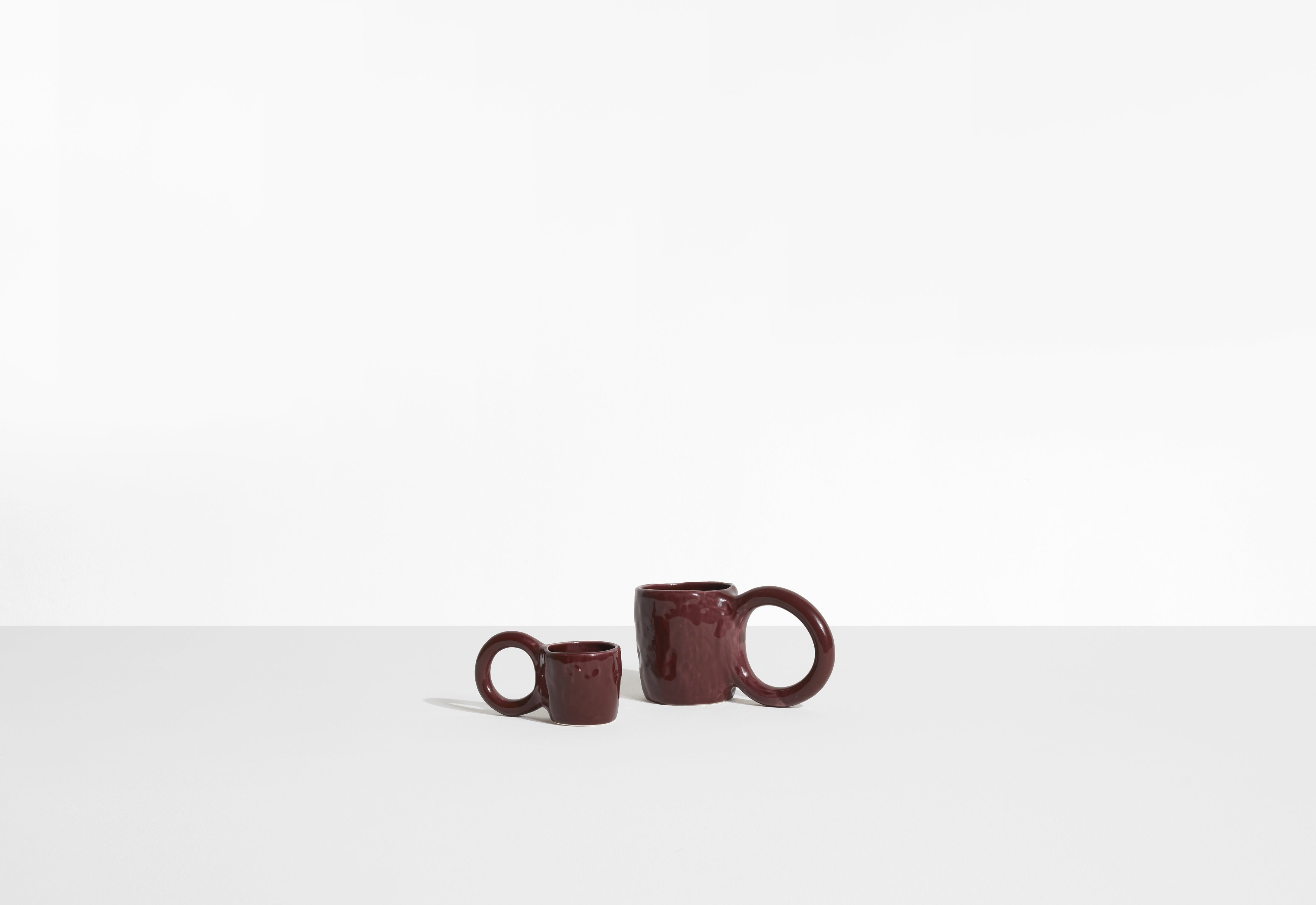 Espressotassen-Set DONUT in Kirschrot