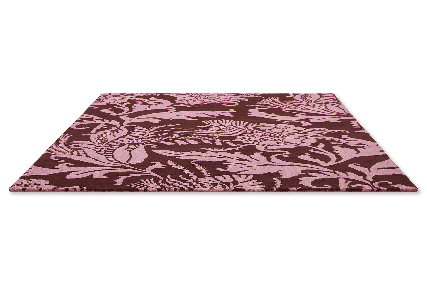 BAROQUE Teppich burgunder-pink