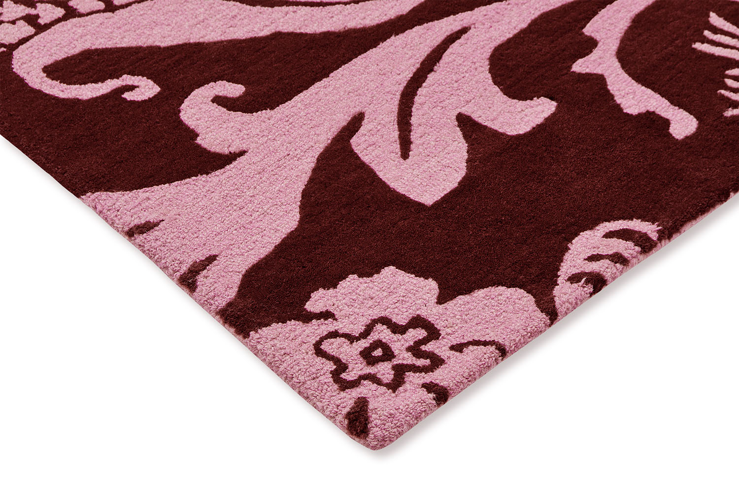 BAROQUE Teppich burgunder-pink