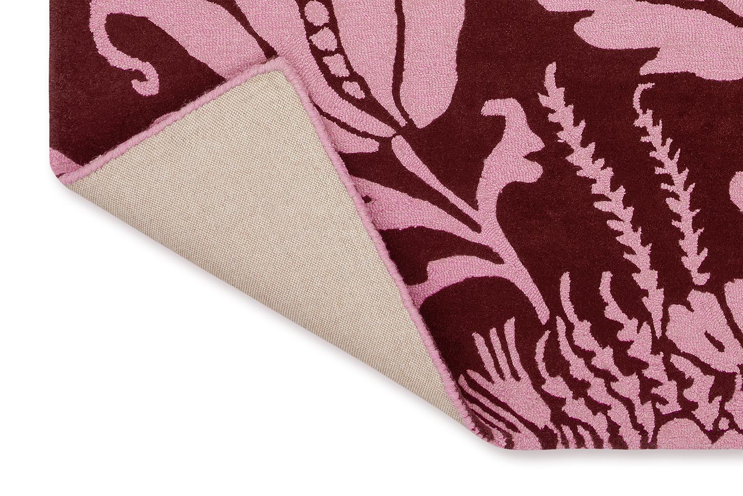 BAROQUE Teppich burgunder-pink