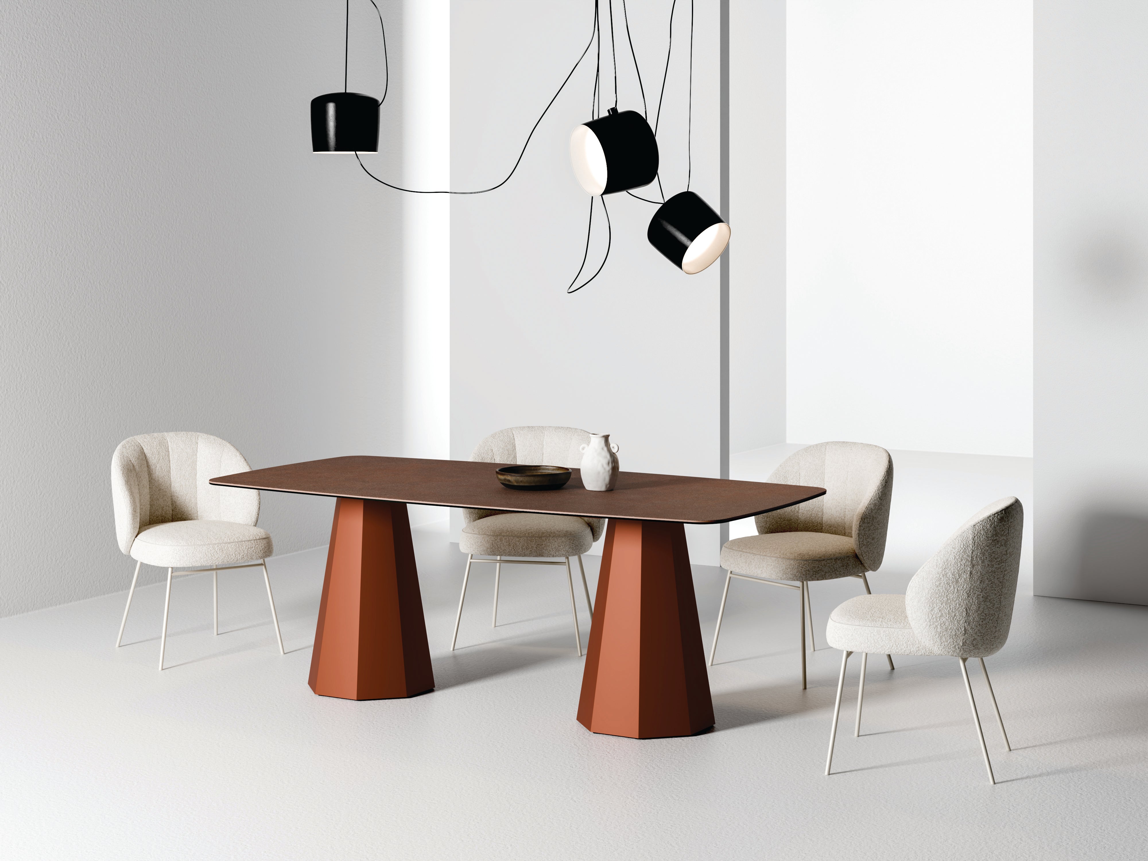Tisch GEOMETRIC aus Quarzkomposit