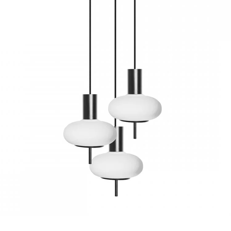 TORNI 3P Black Pendant Lamp
