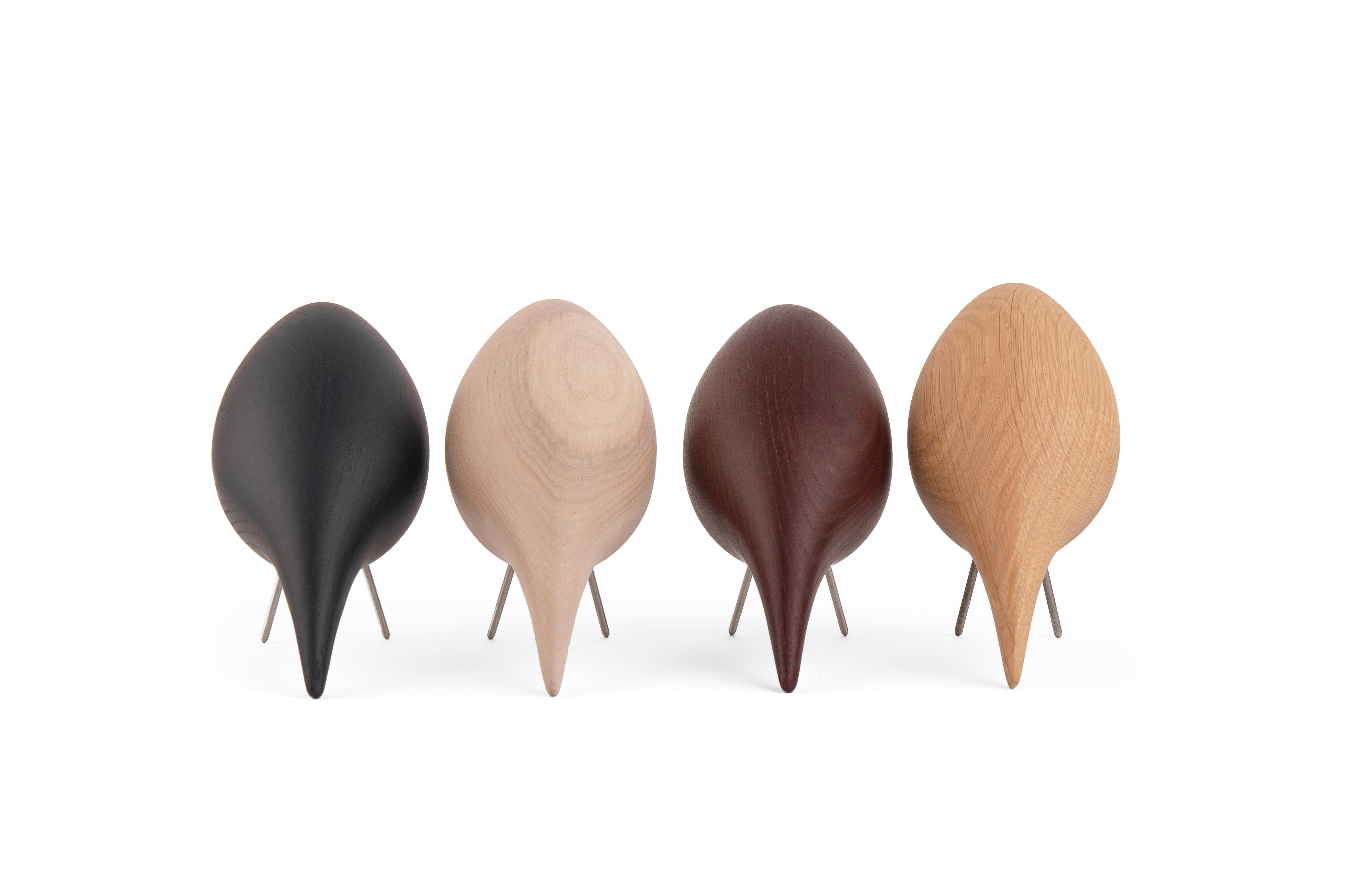 Dekorative Figur TWEETY DEKORATIVER VOGEL schwarzer Esche