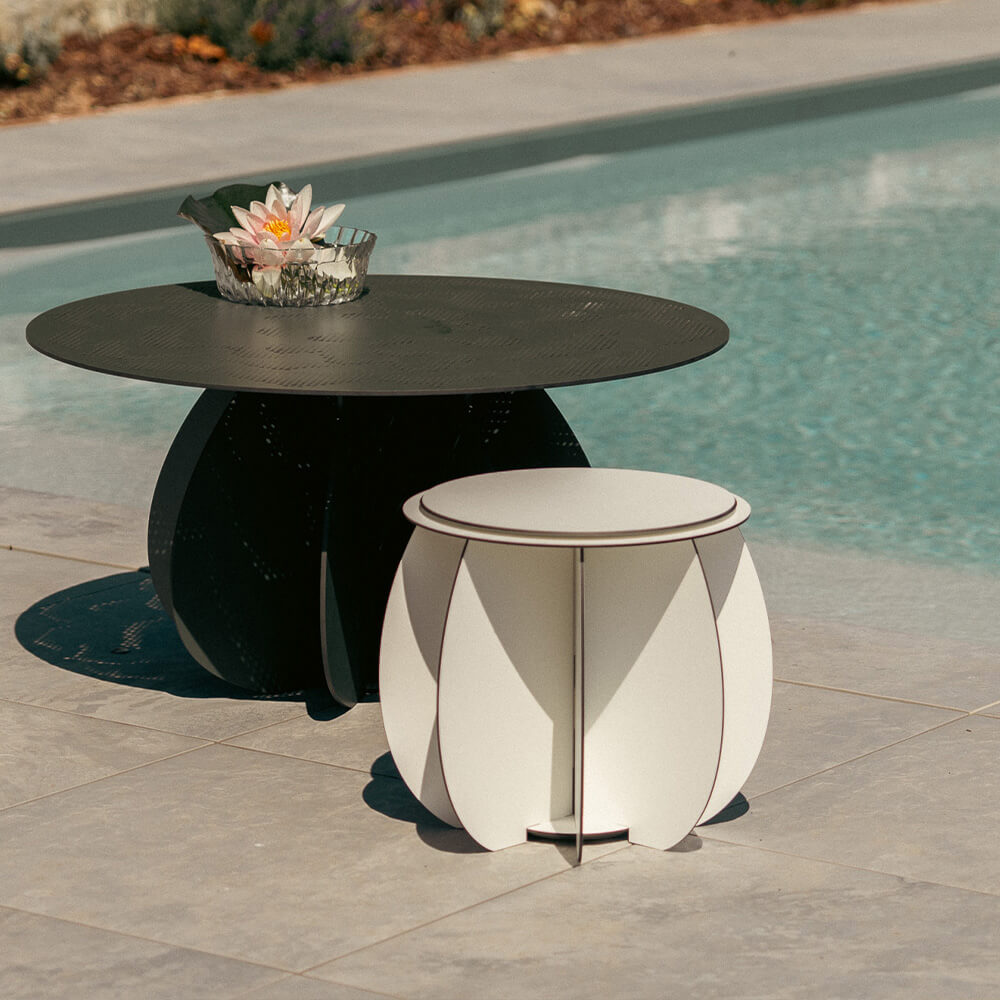 Gartenhocker GARDENIA beige