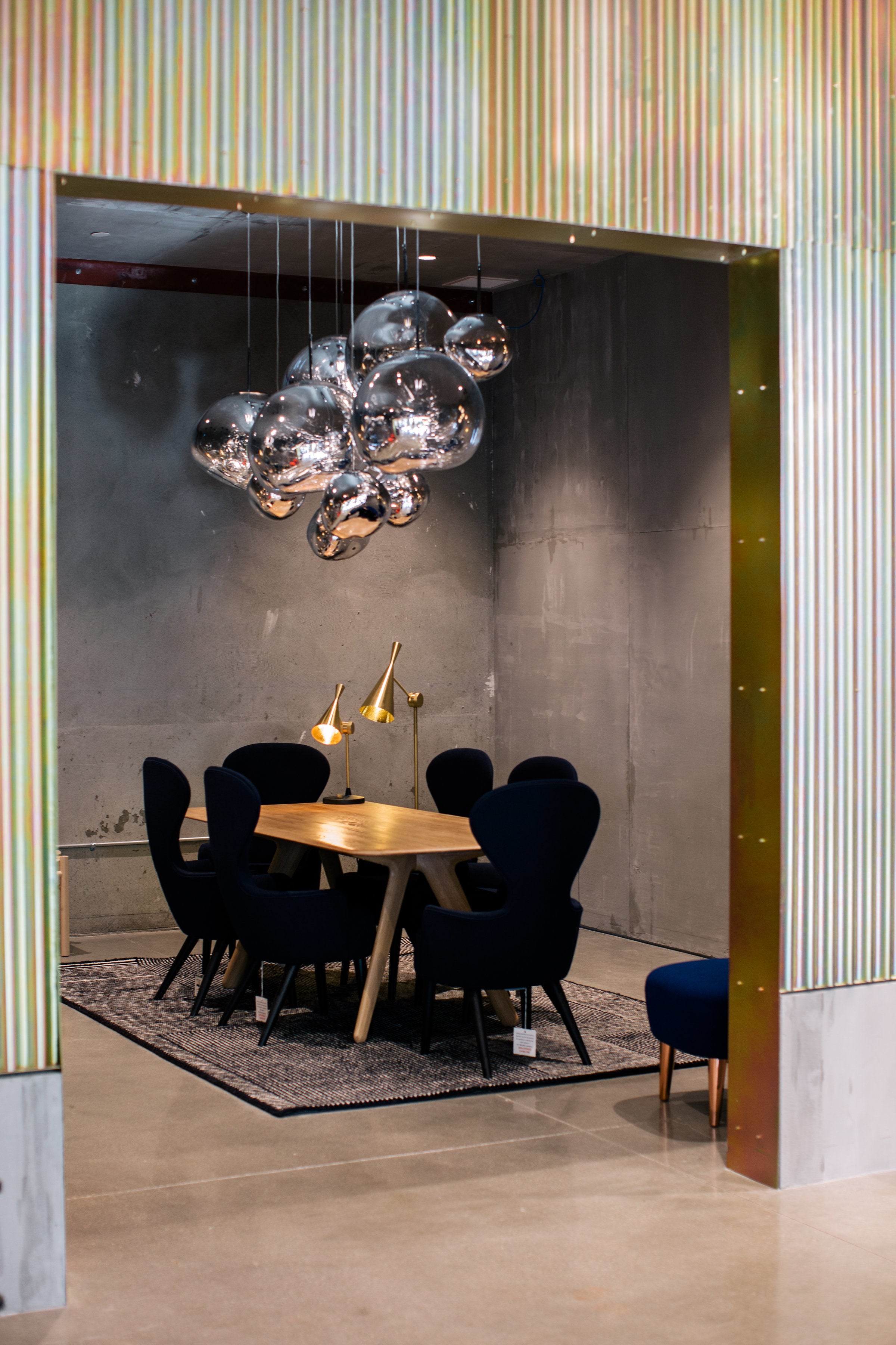 MELT MEGA Silver Ceiling Lamp
