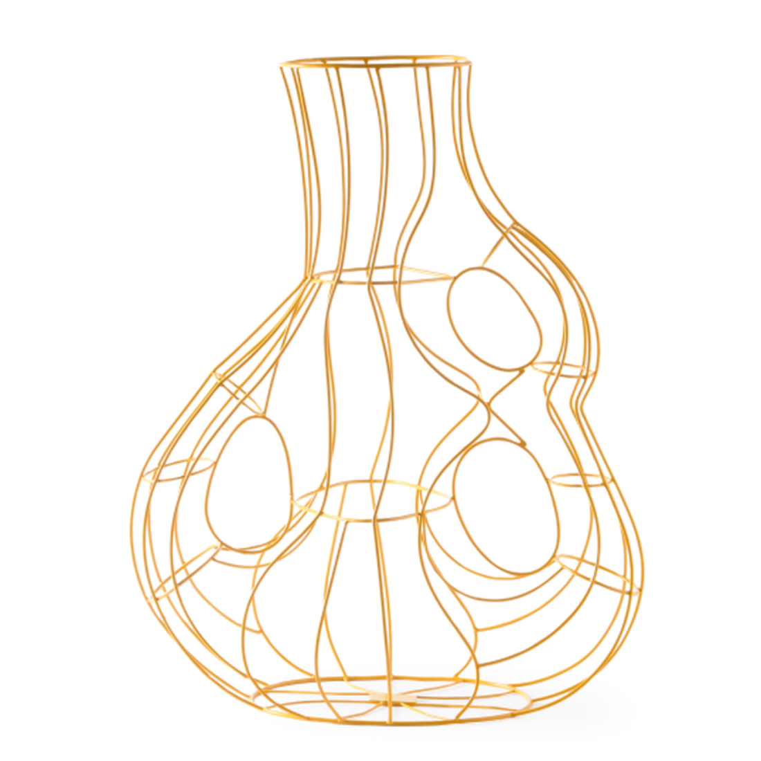THREE EARS FRAME vase yellow