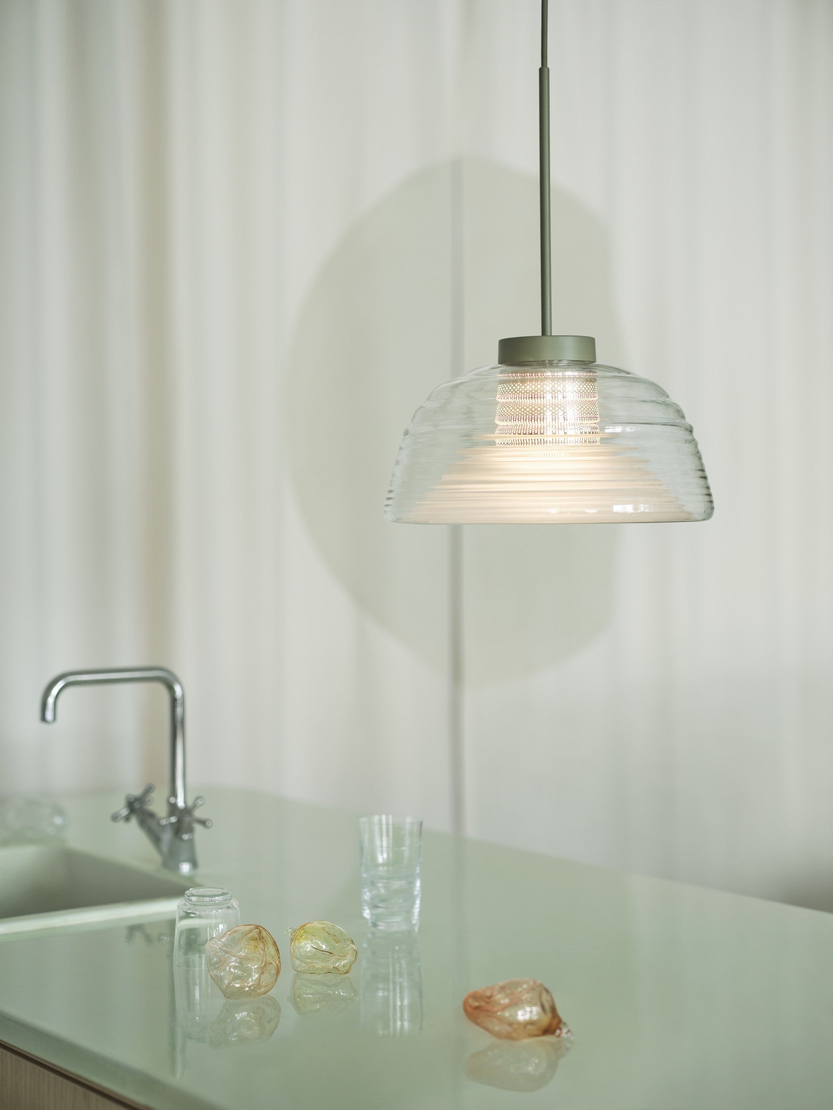 Lampa wisząca TWO-LAYER oliwkowy
