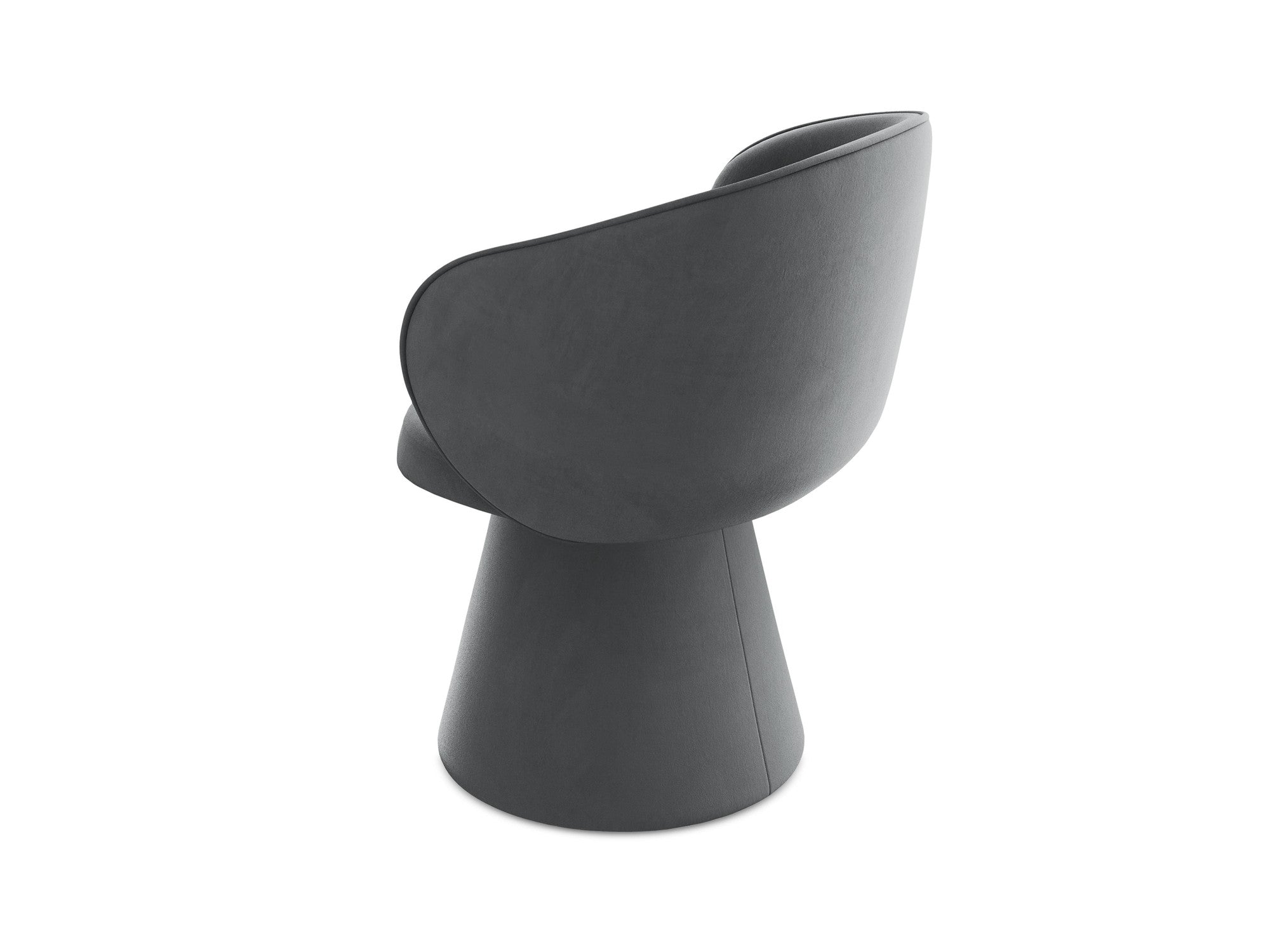 Velvet Chair UALA Steel Gray