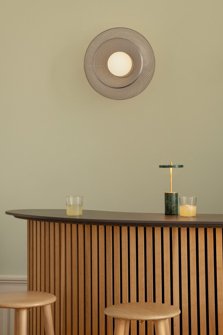 FARADAY UP silver wall lamp