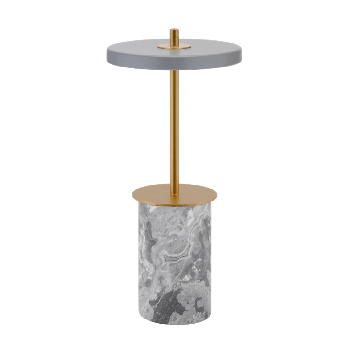 ASTERIA MOVE MINI Table Lamp in Gray Marble with Gold Accent