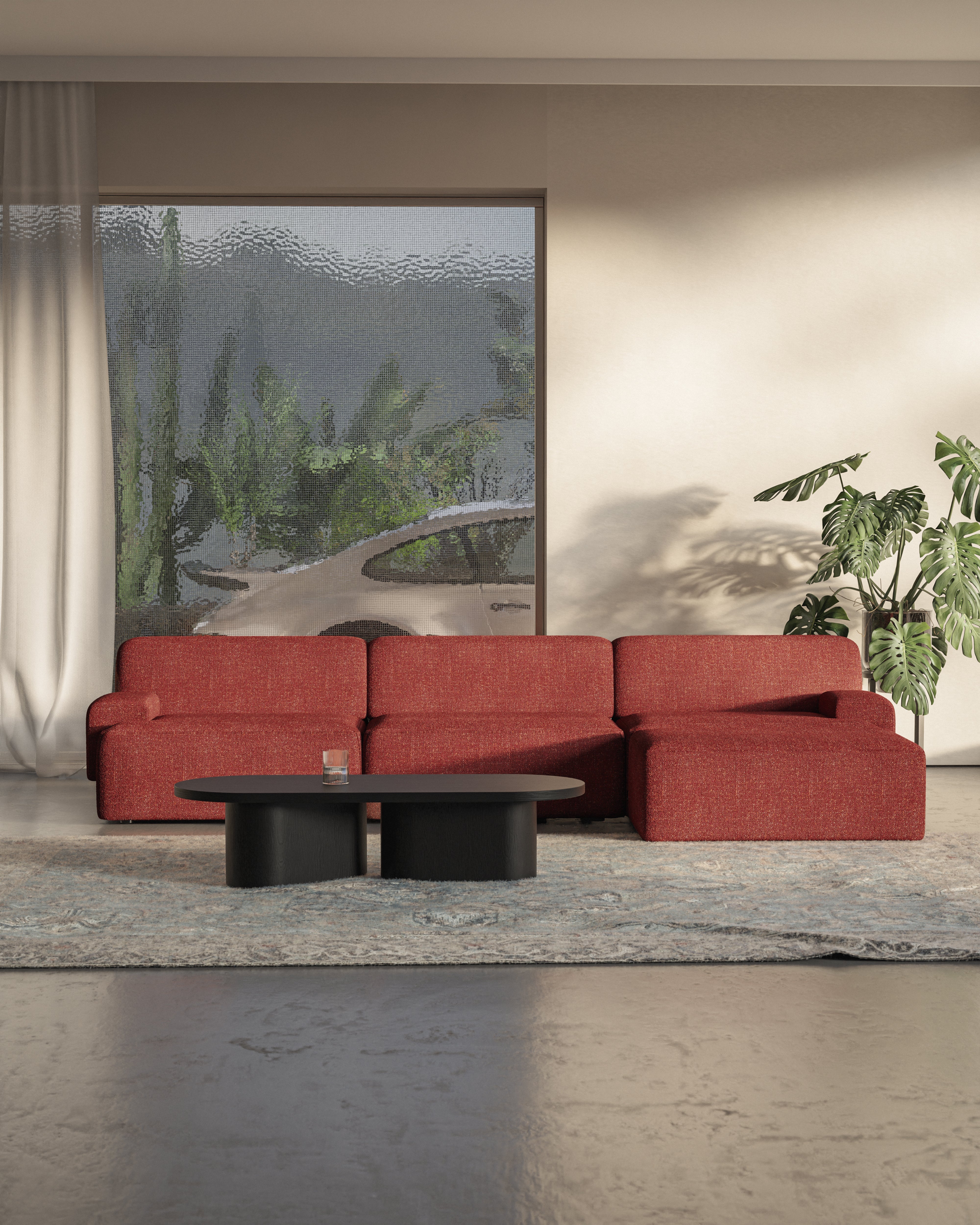 Modulare Umi Ecksofa für 3 Personen