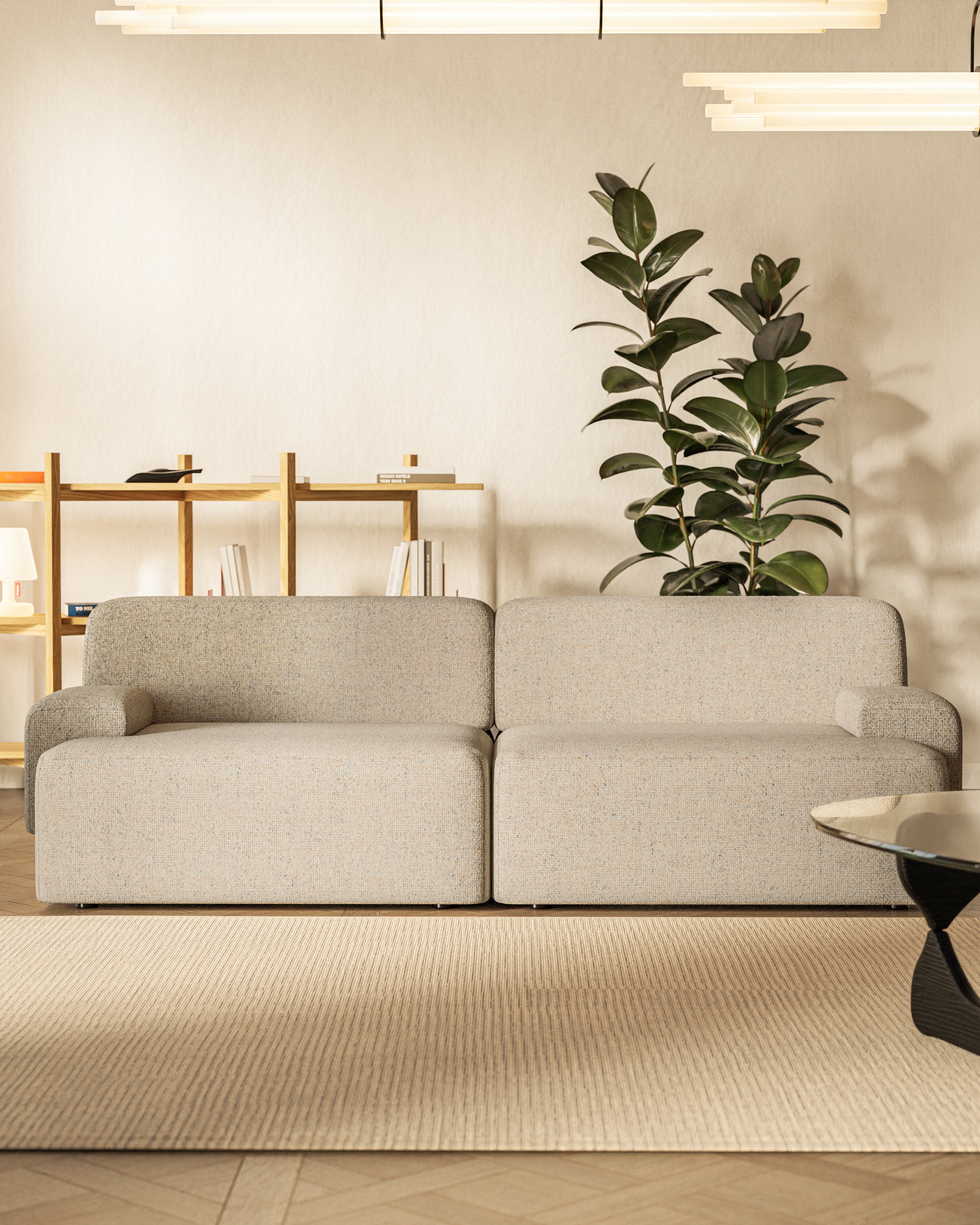Modulsofa 2-sitzig UMI beige
