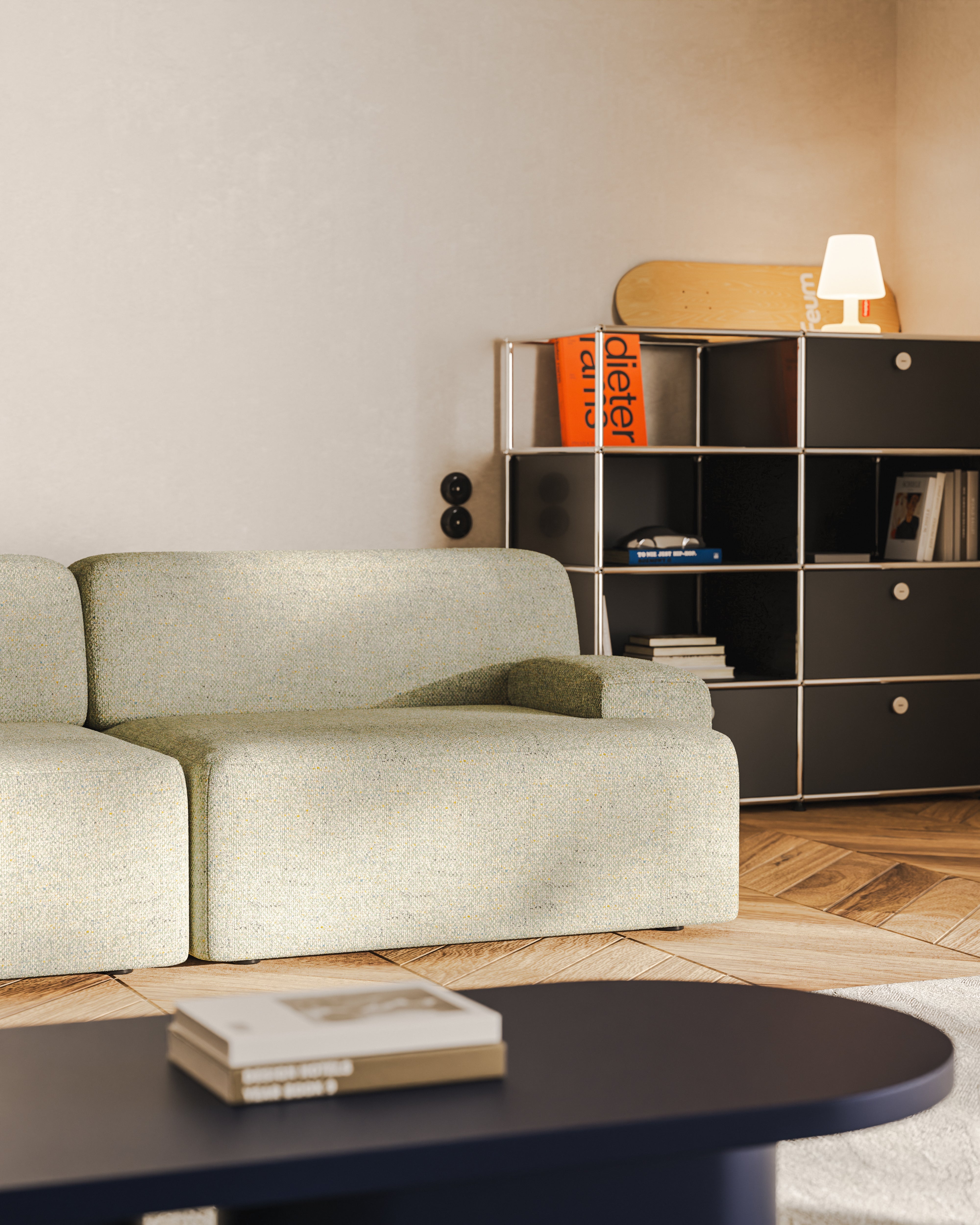 Modulares Sofa Umi 3-sitzige Ecksofa