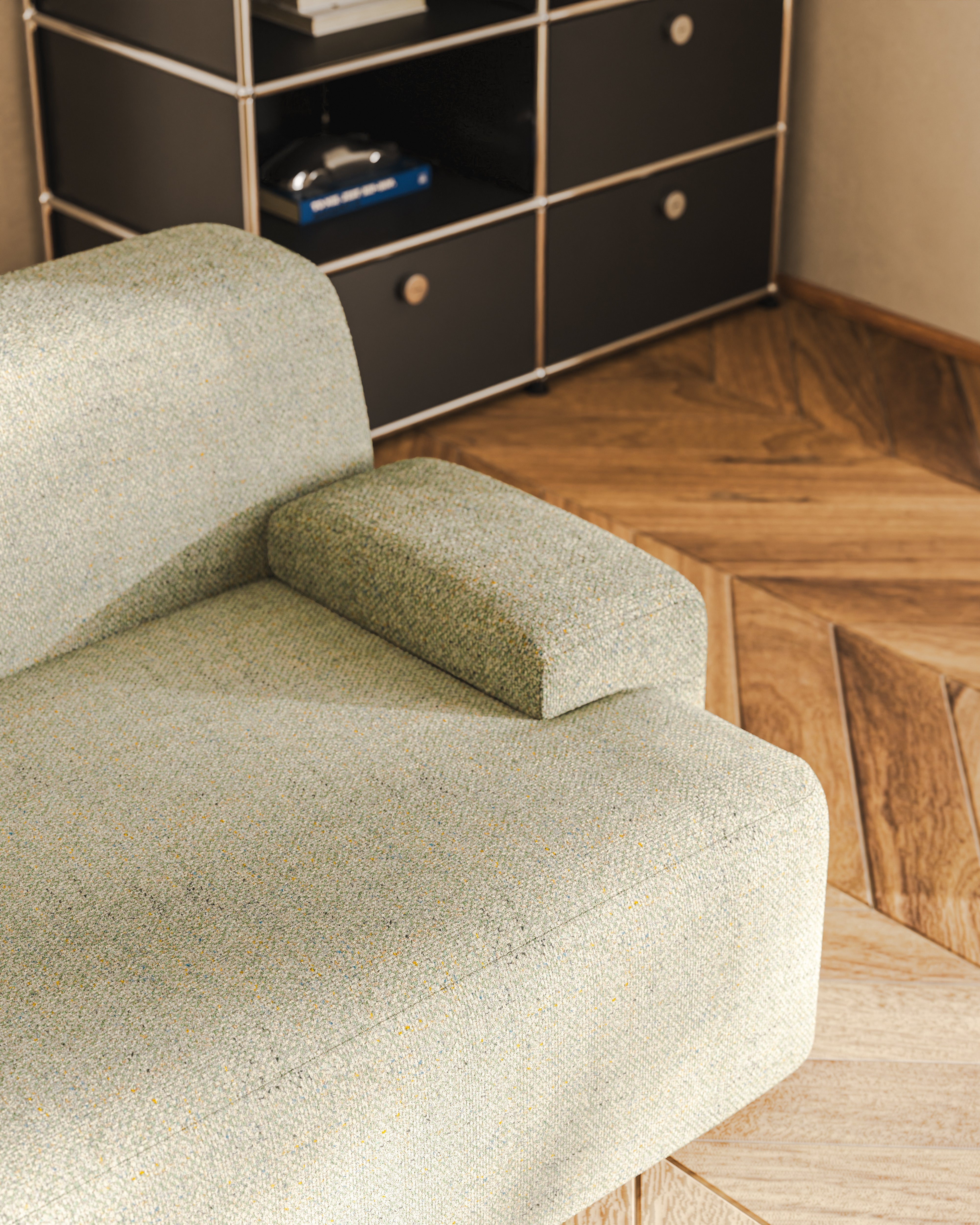 Modulsofa 3-Sitzer UMI hellgrün