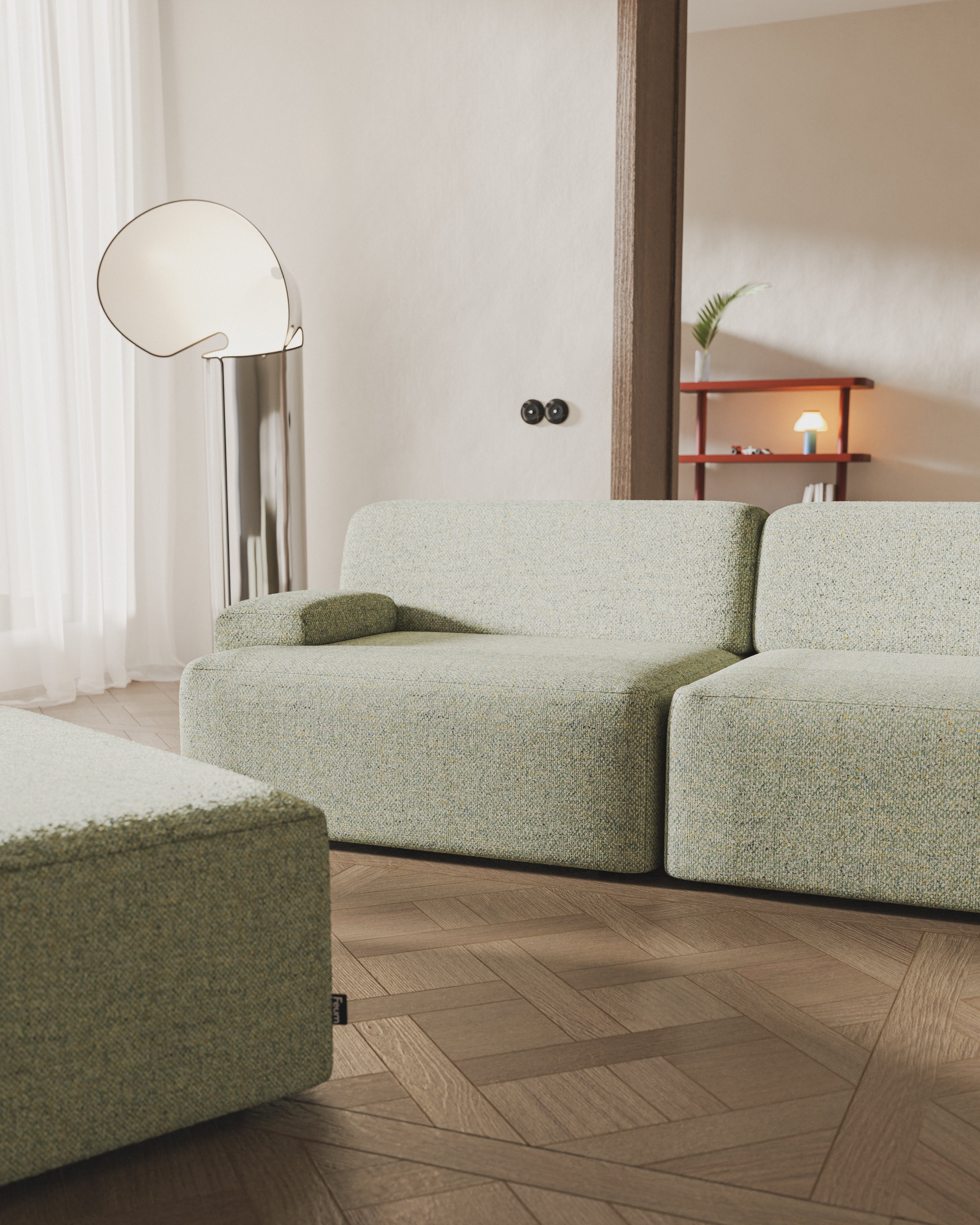 Modulares Sofa Umi 3-sitzige Ecksofa