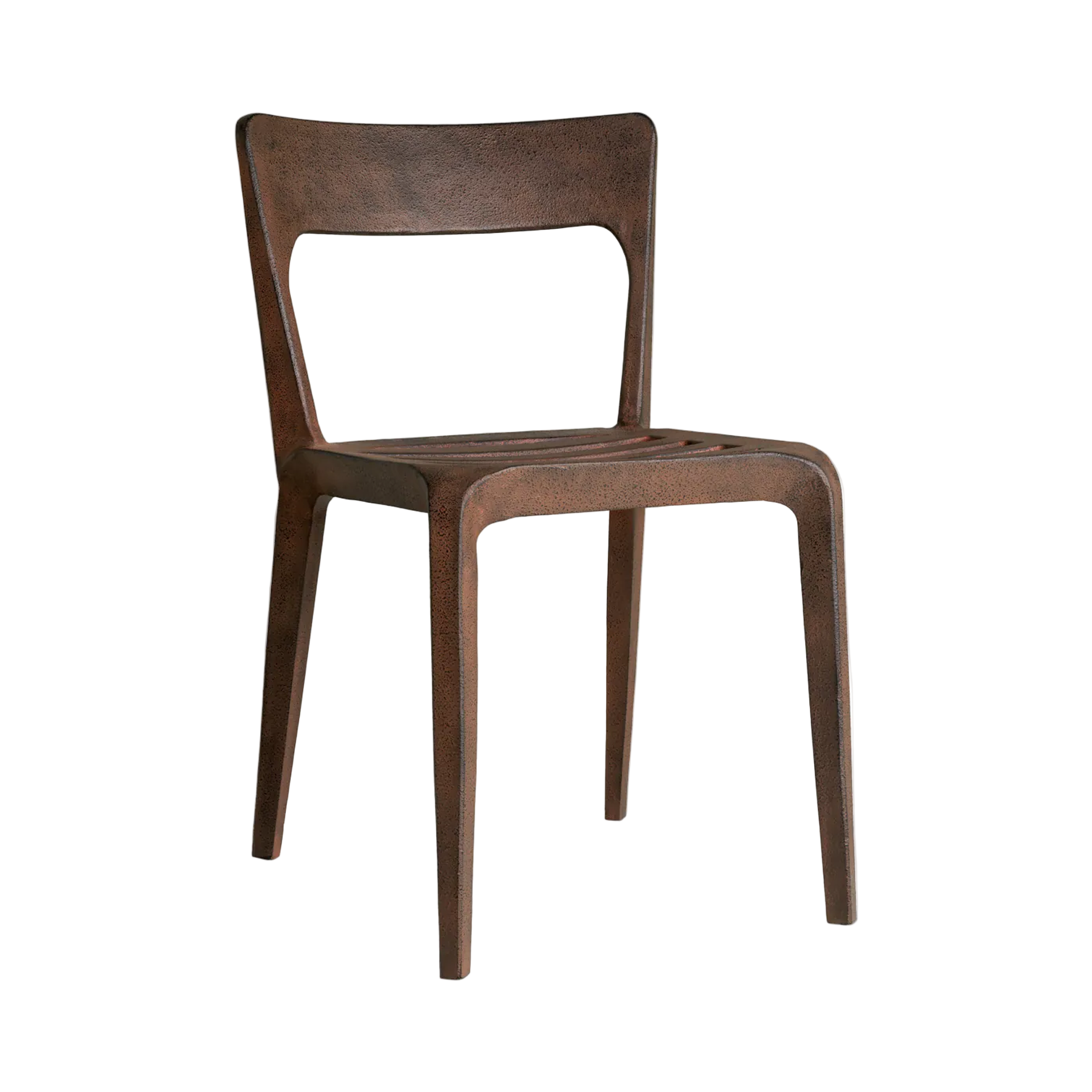 QUENTIN Chair oxidized aluminum