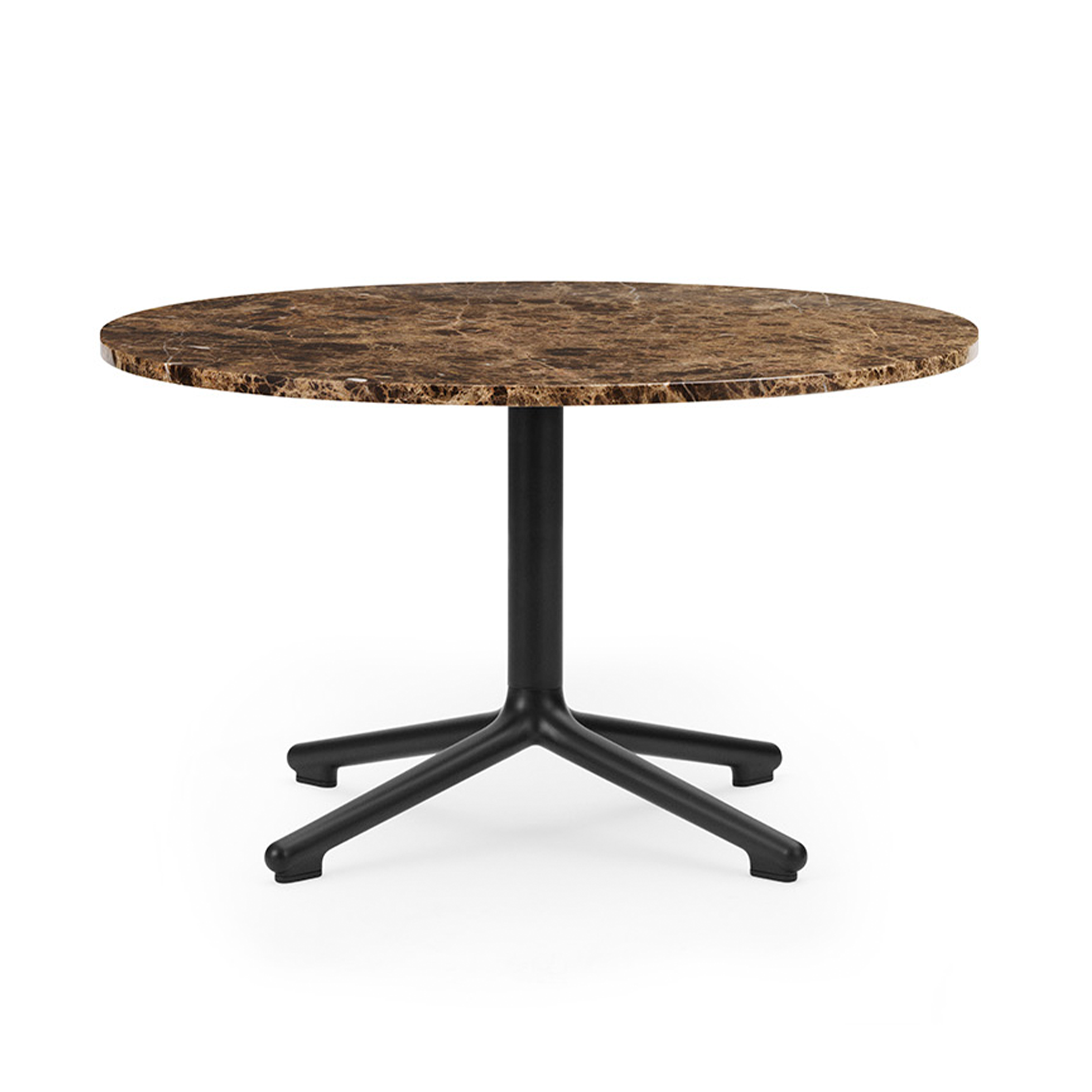 Coffee table Lunar Marble Coffee Top with a black base
