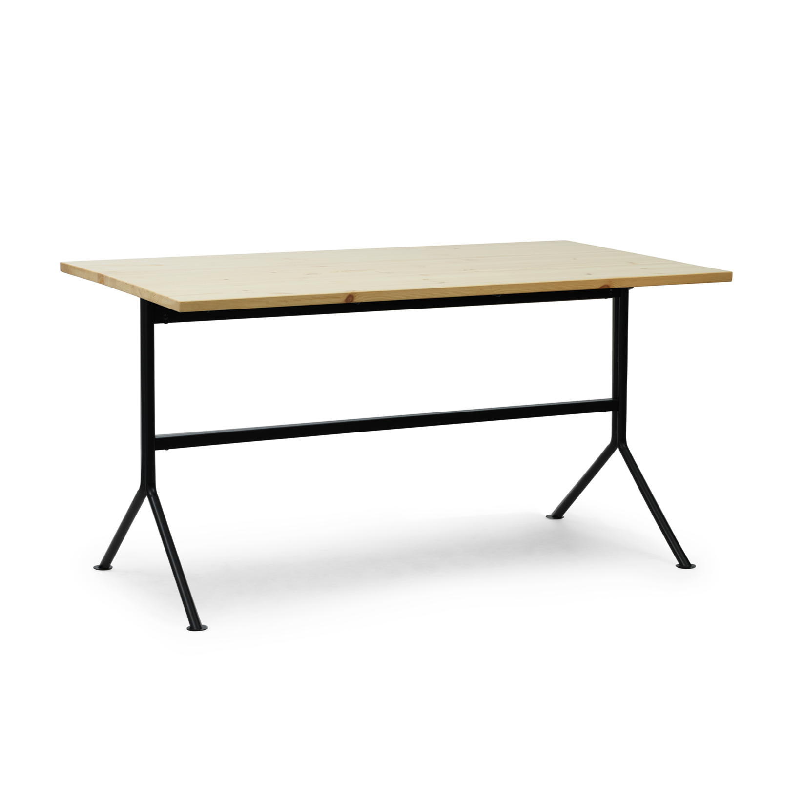 Kip Desk, eine natürliche Kiefer mit einer schwarzen Basis