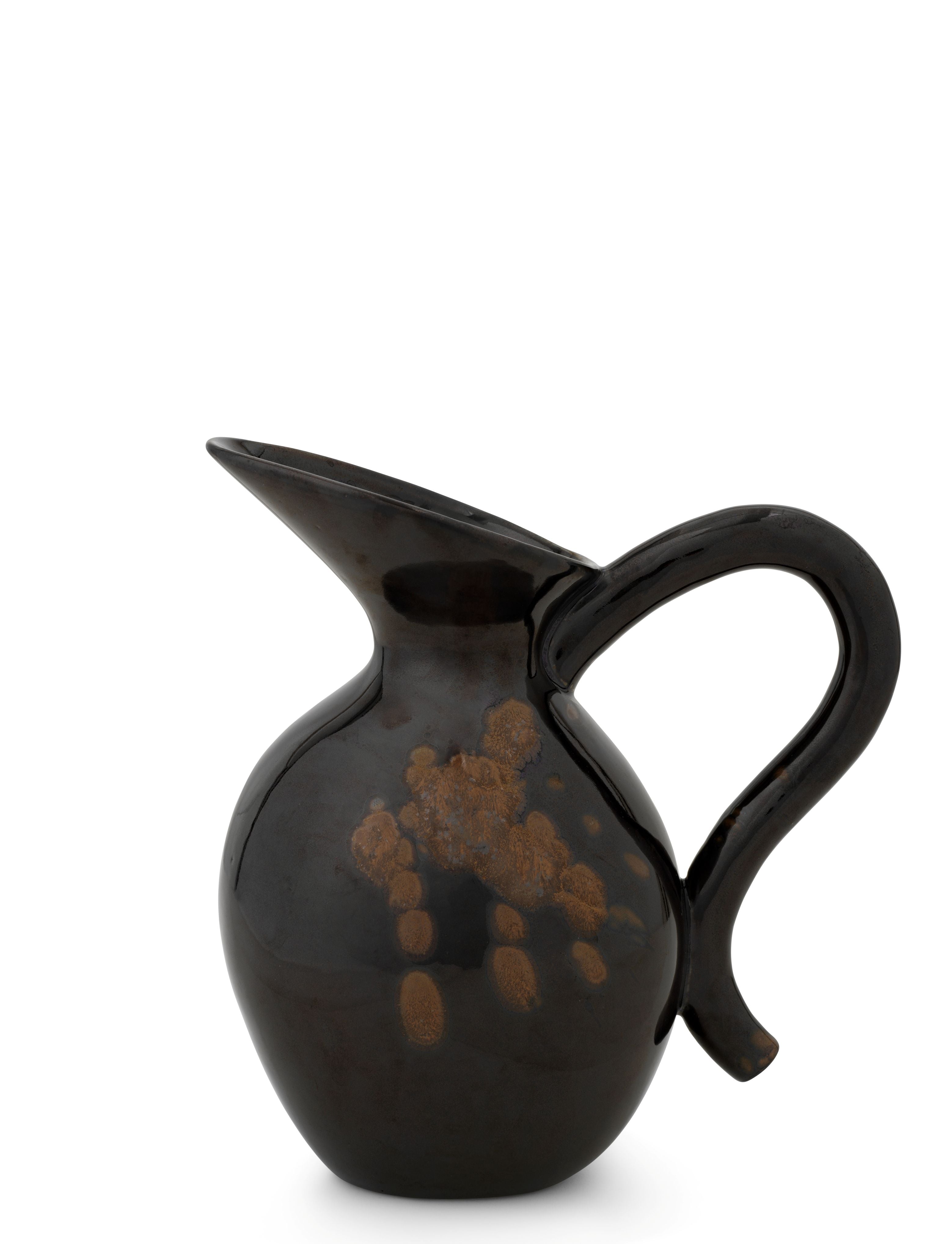 VERSO FLOOR black jug with brown