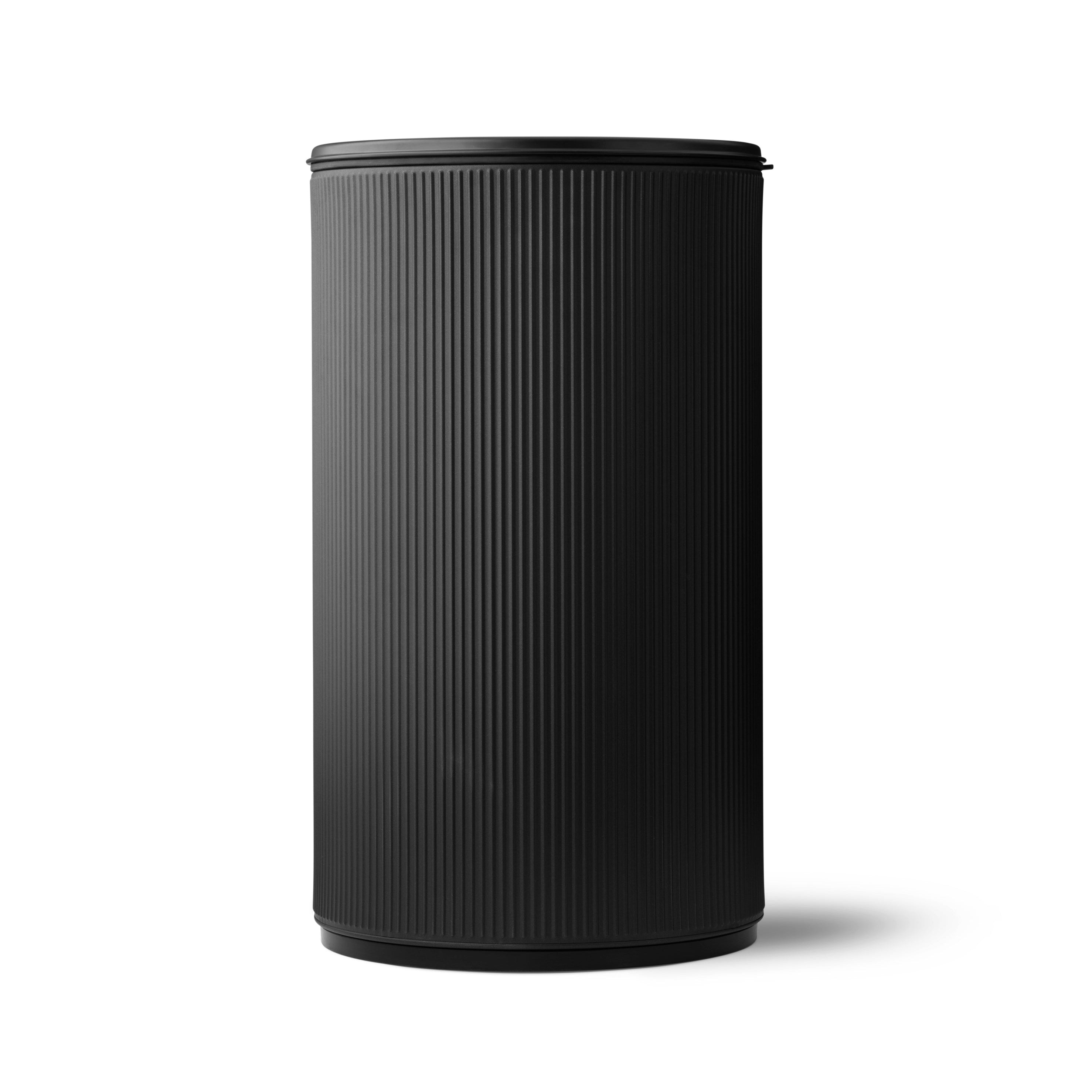 OPEN TOP black waste bin
