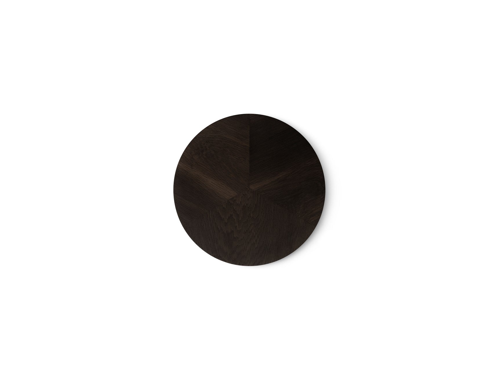 Side table 421 dark oak veneer with dark aluminum base
