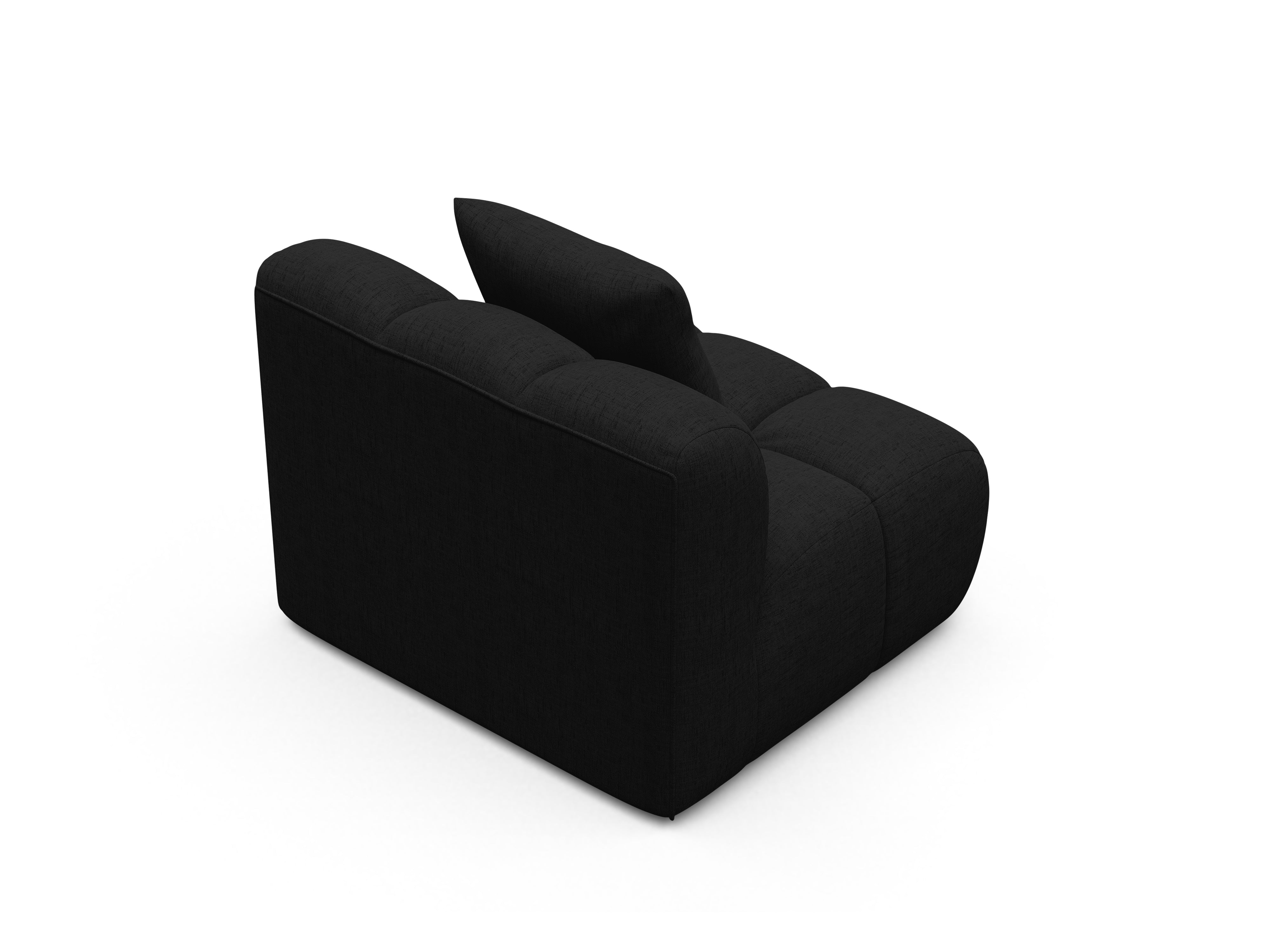 Armchair / module ASTRO black chenille