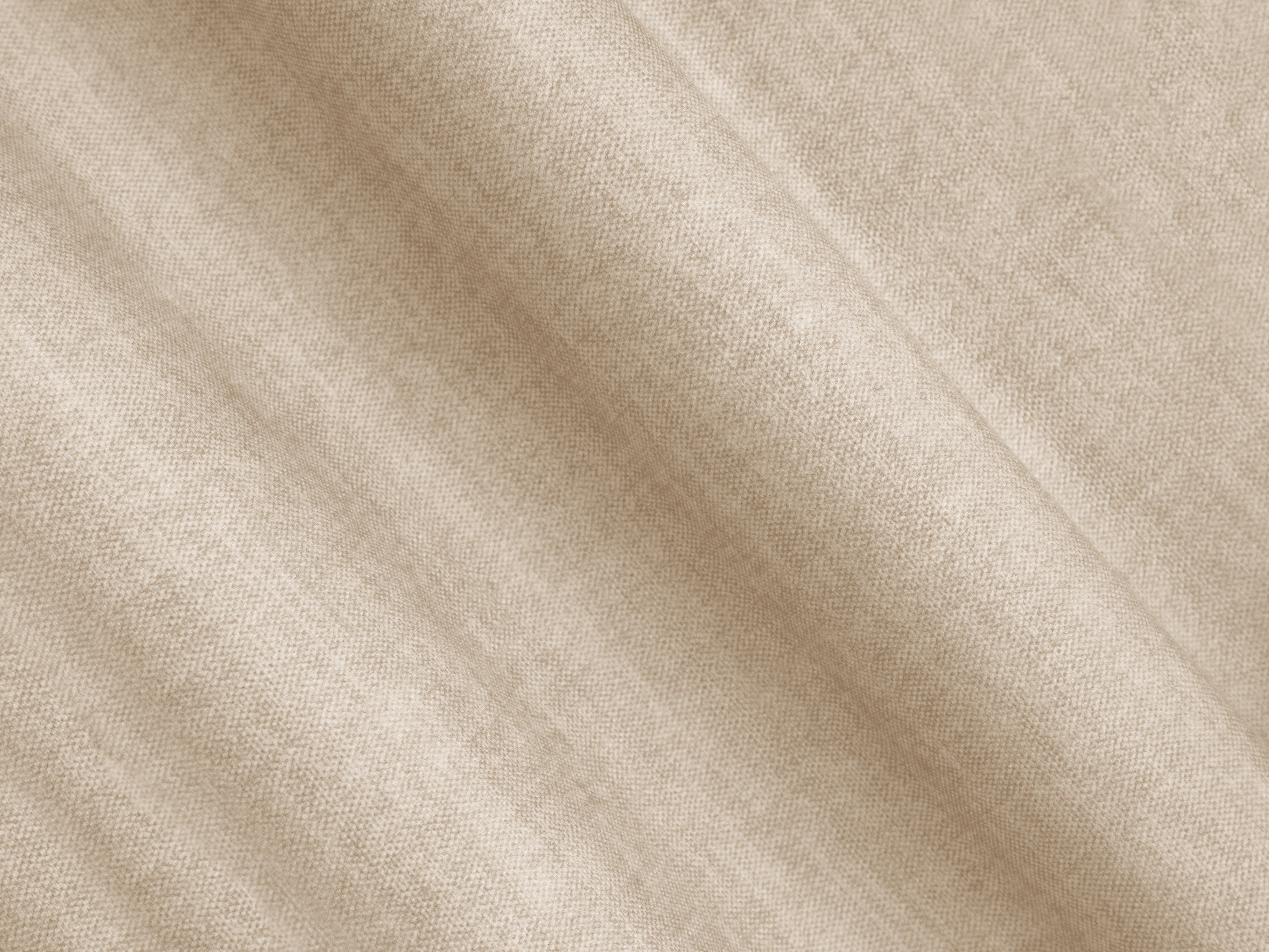 Velvet 2-Seater Sofa ROGER Light Beige