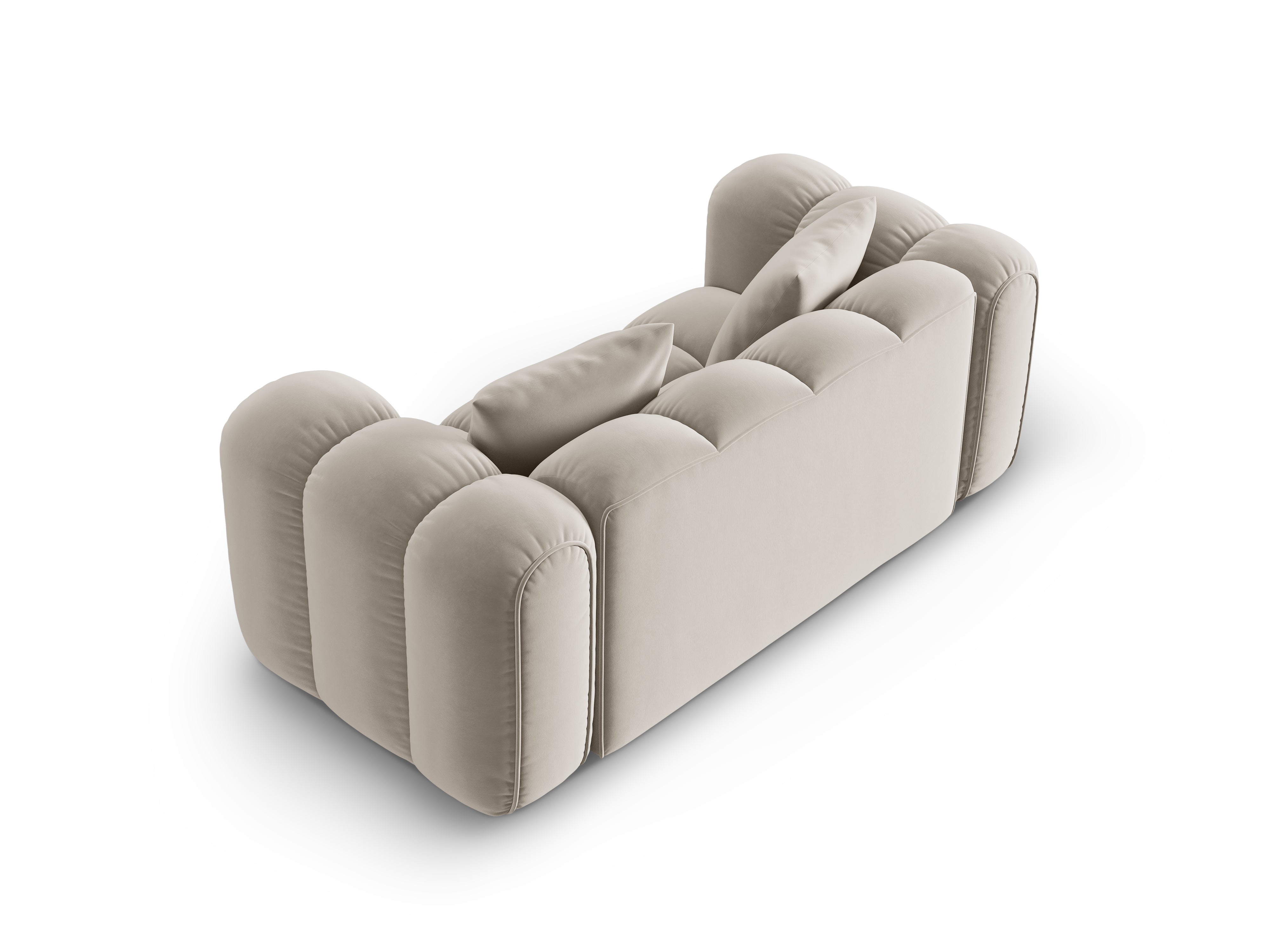 Sofa aksamitna 2-osobowa ASTRO ecru