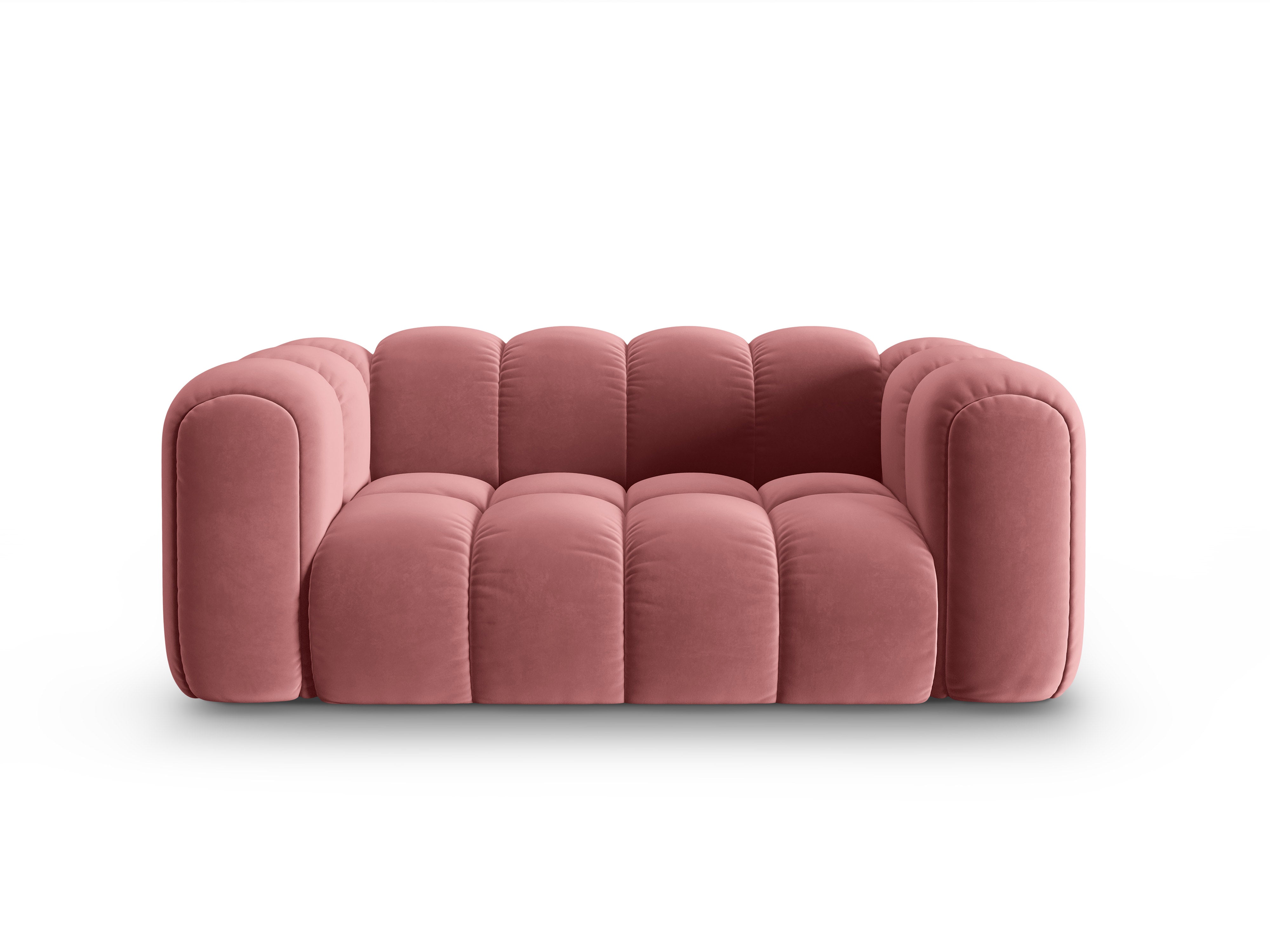 Samtsofa 2-sitzig ASTRO rosa