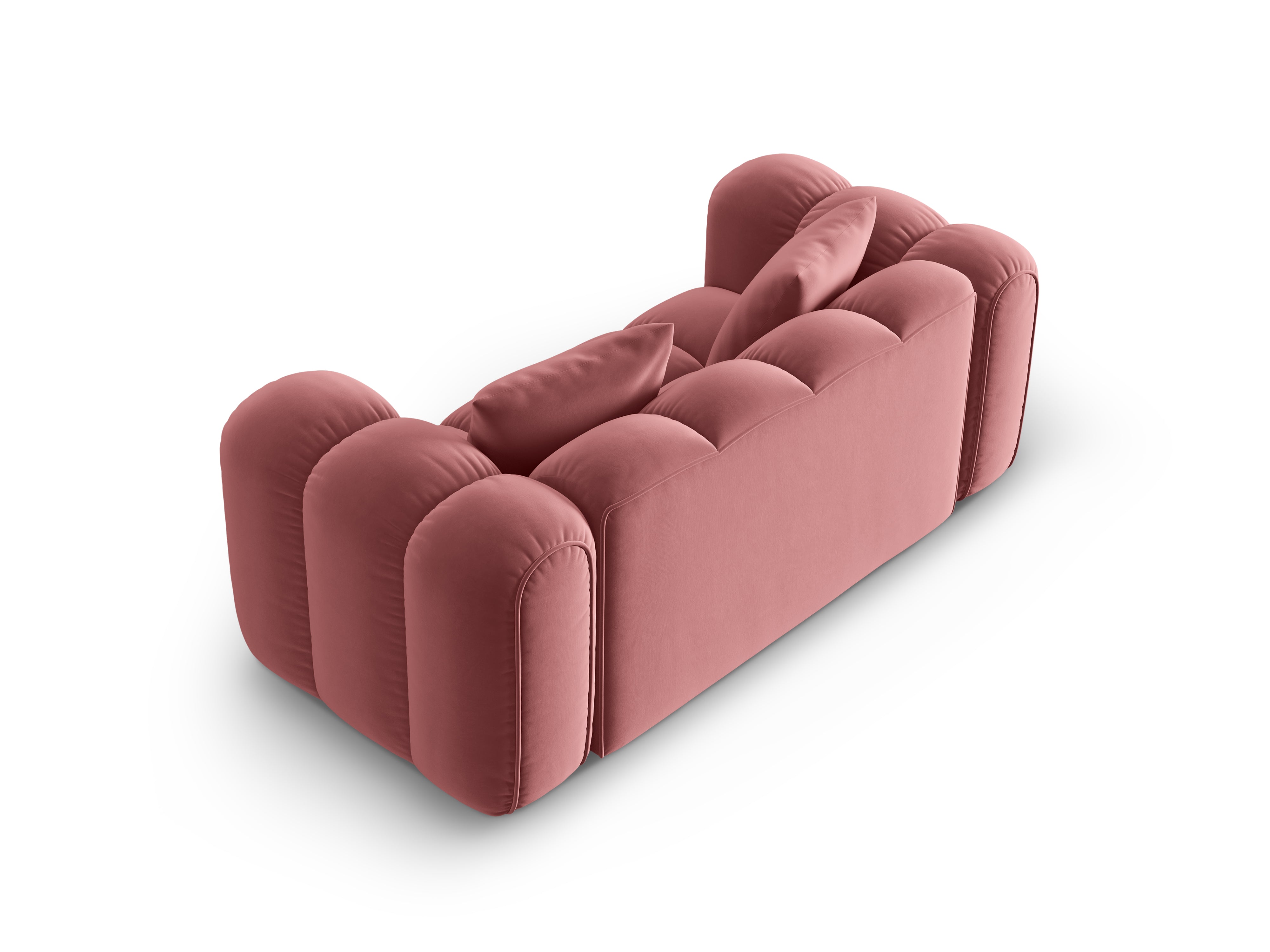 Samtsofa 2-sitzig ASTRO rosa