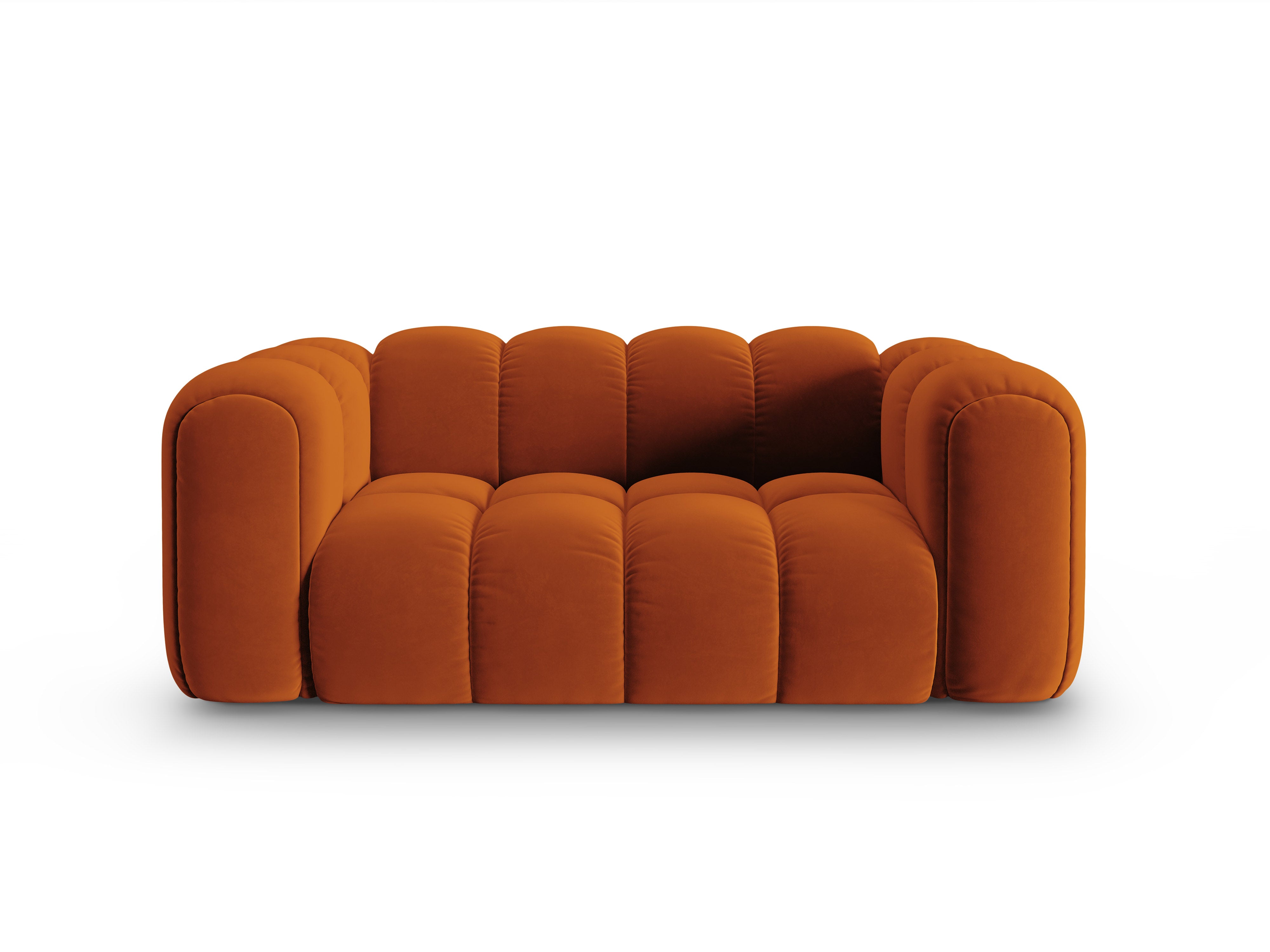 ASTRO Rust Velvet 2-Seater Sofa