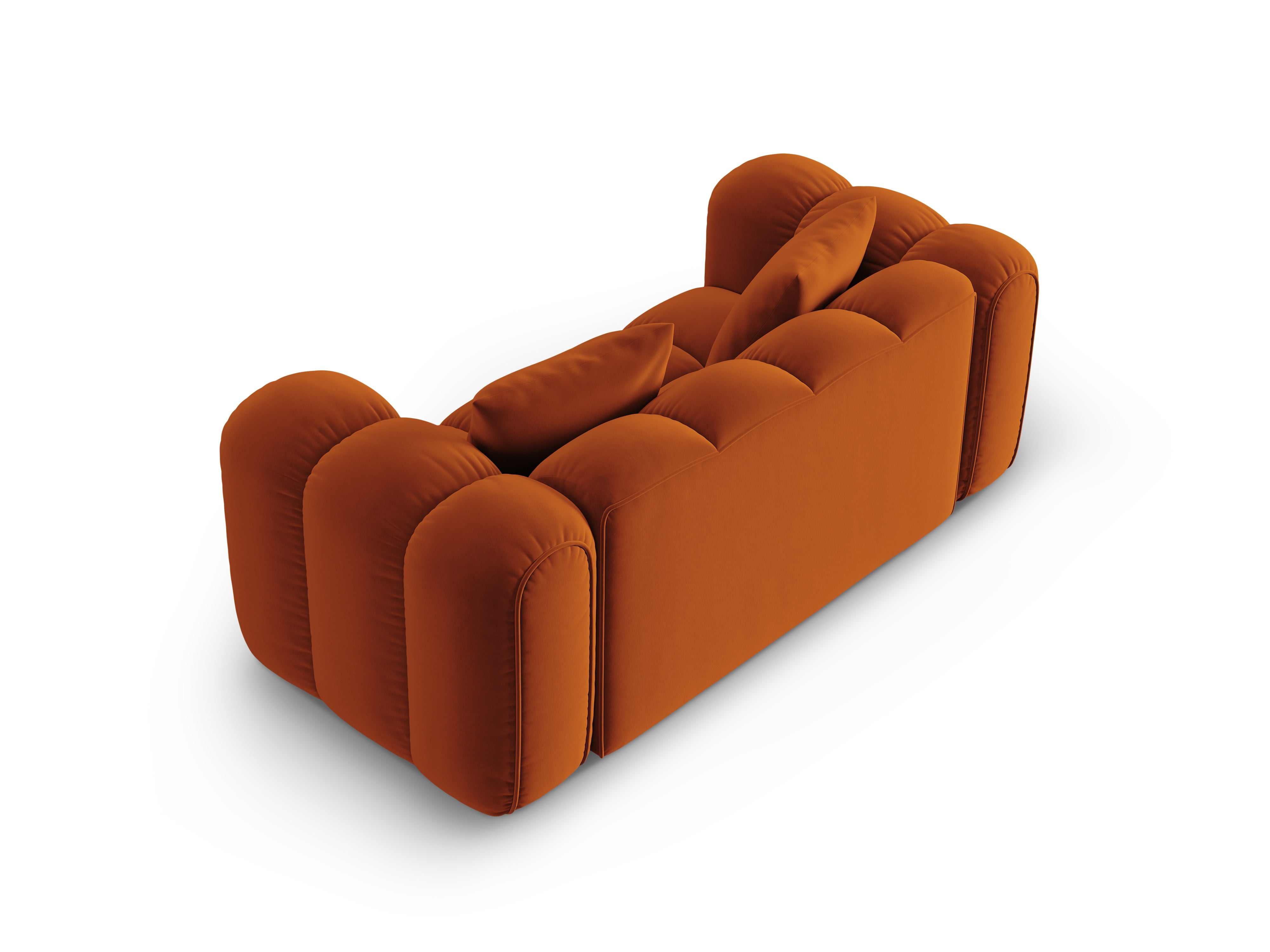 ASTRO Rust Velvet 2-Seater Sofa