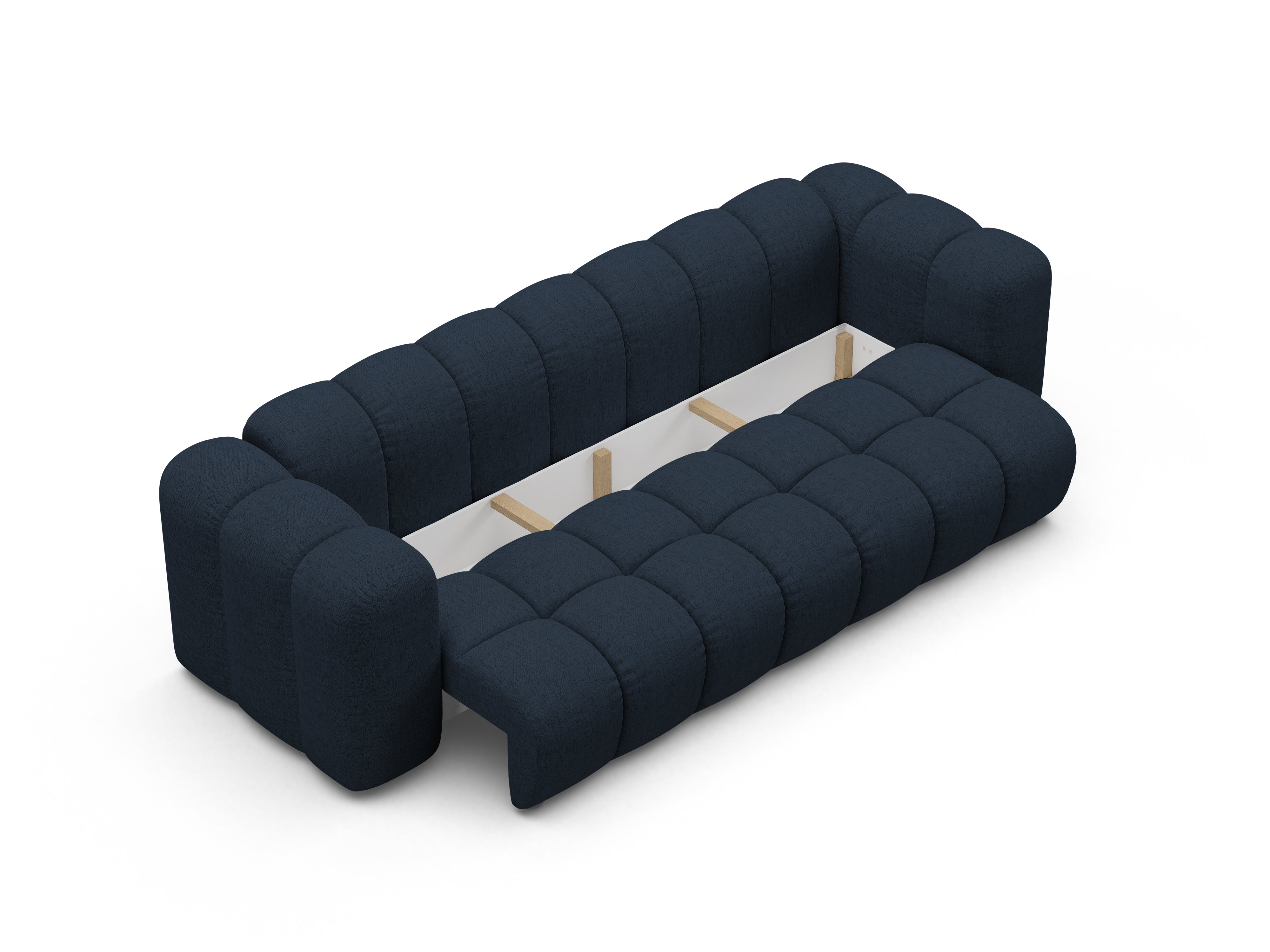 Sofa mit Schlaffunktion ASTRO königsblaues Chenille