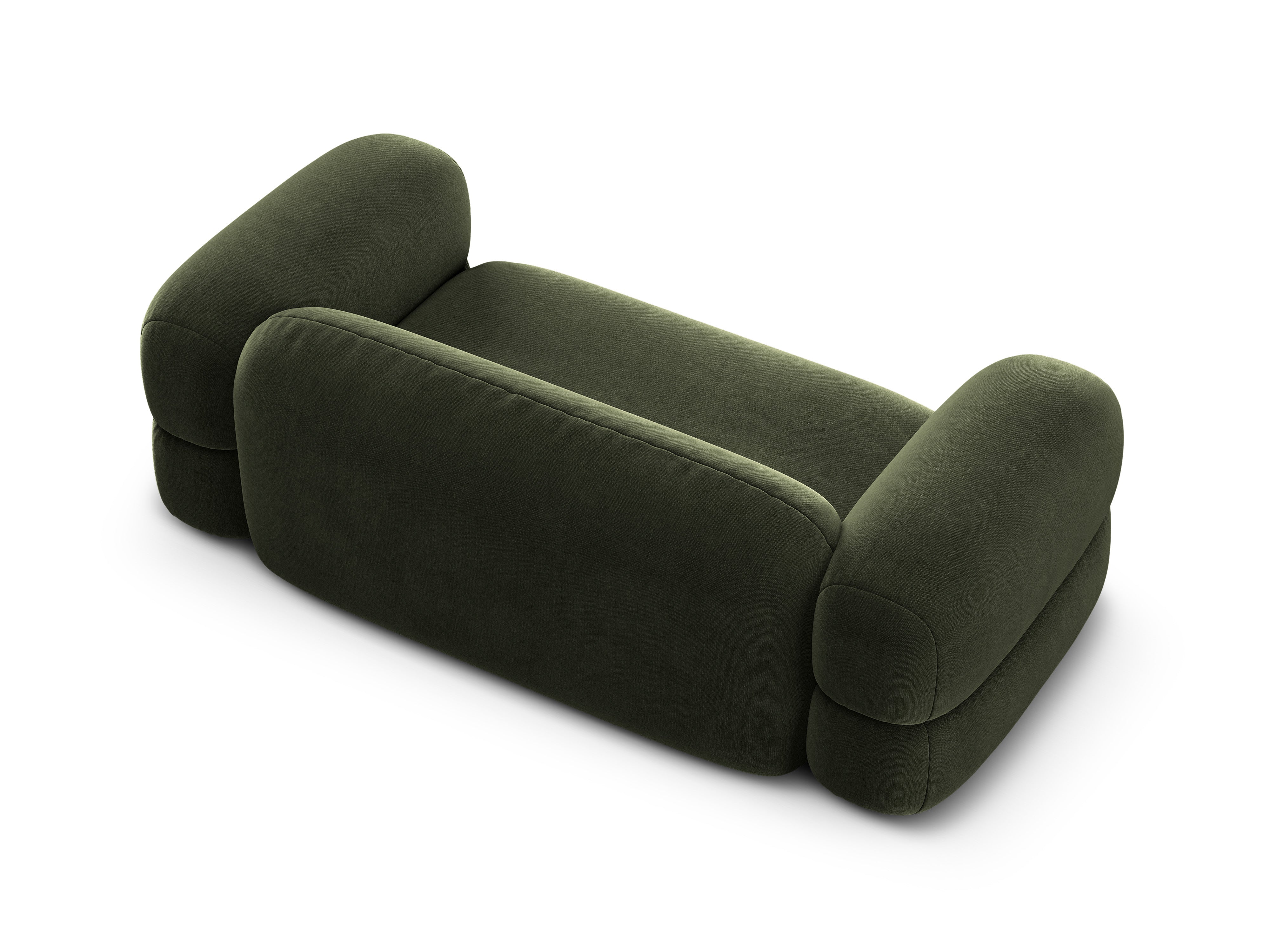 Velvet 3-Seater Sofa ROGER Olive