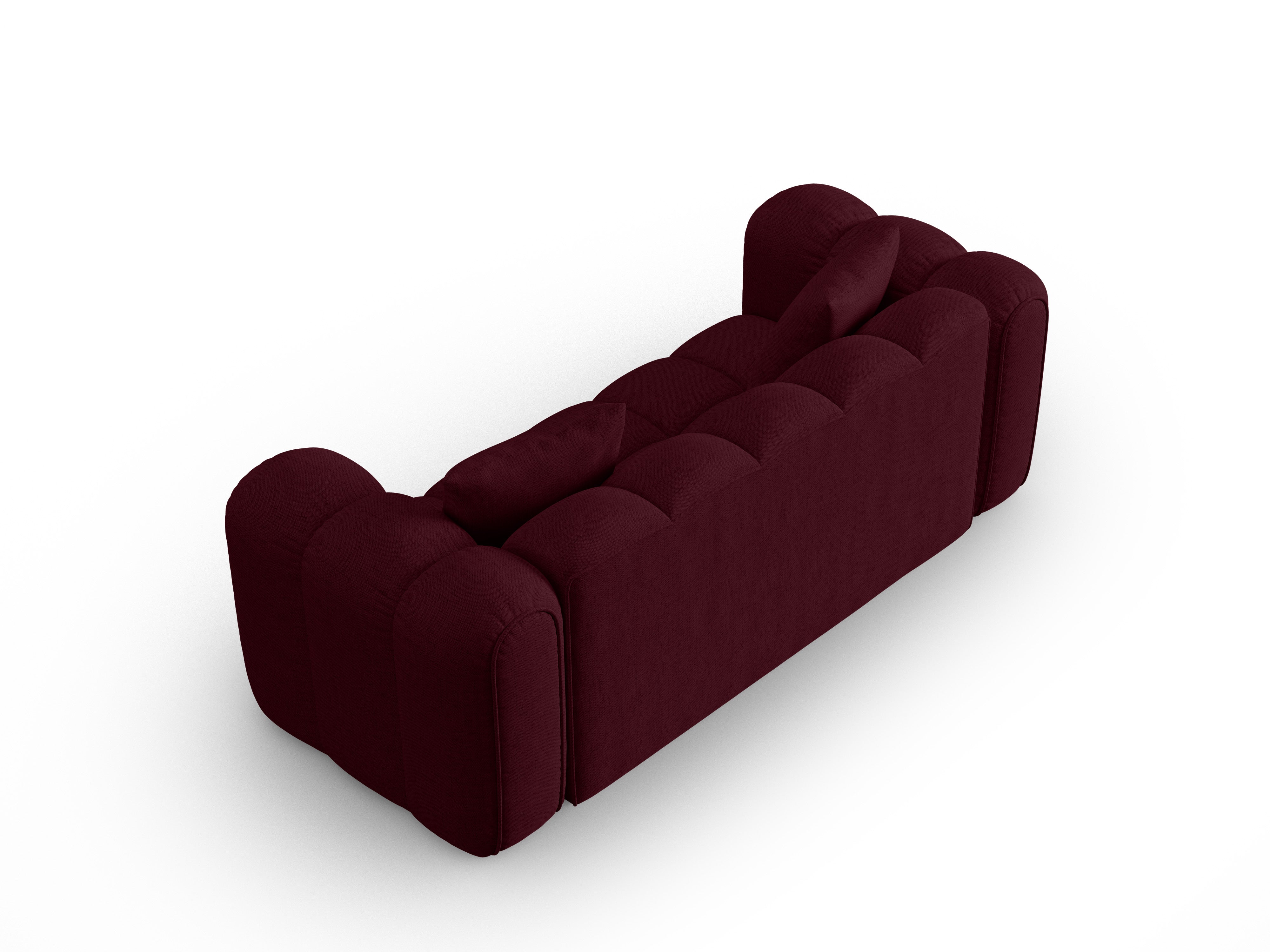 Sofa 3-osobowa ASTRO burgundowy szenil