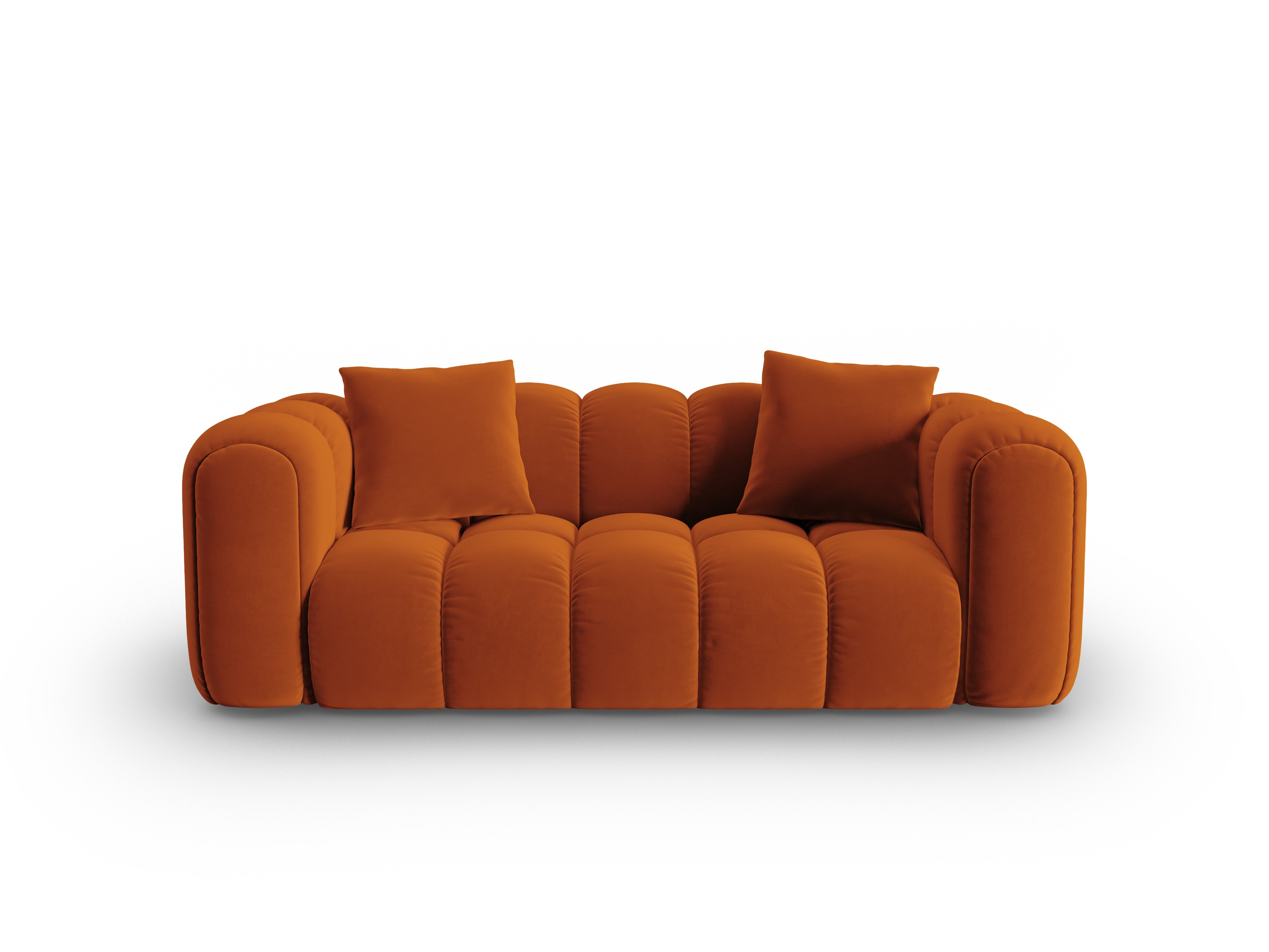 Sofa aksamitna 3-osobowa ASTRO rudy