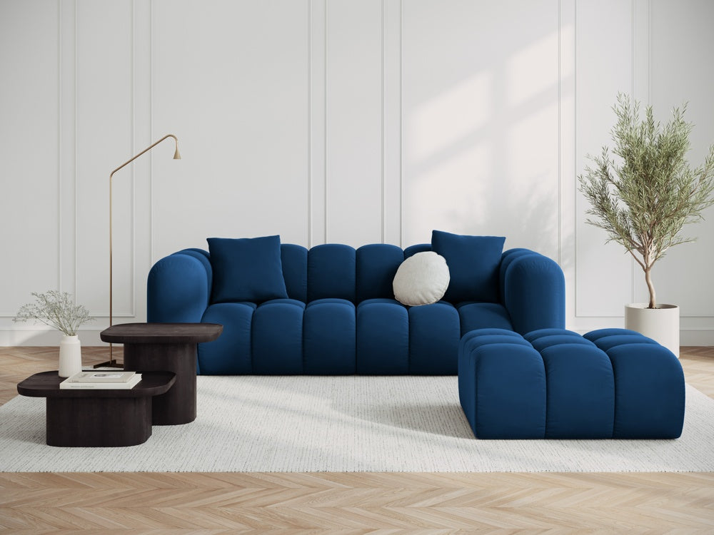 Samtsofa von 3-Personen-Halley Royal Granatapfel